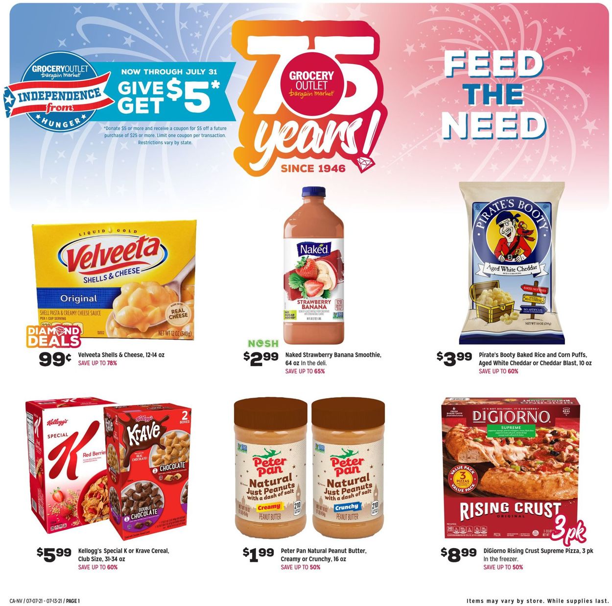 Grocery Outlet Ad from 07/07/2021