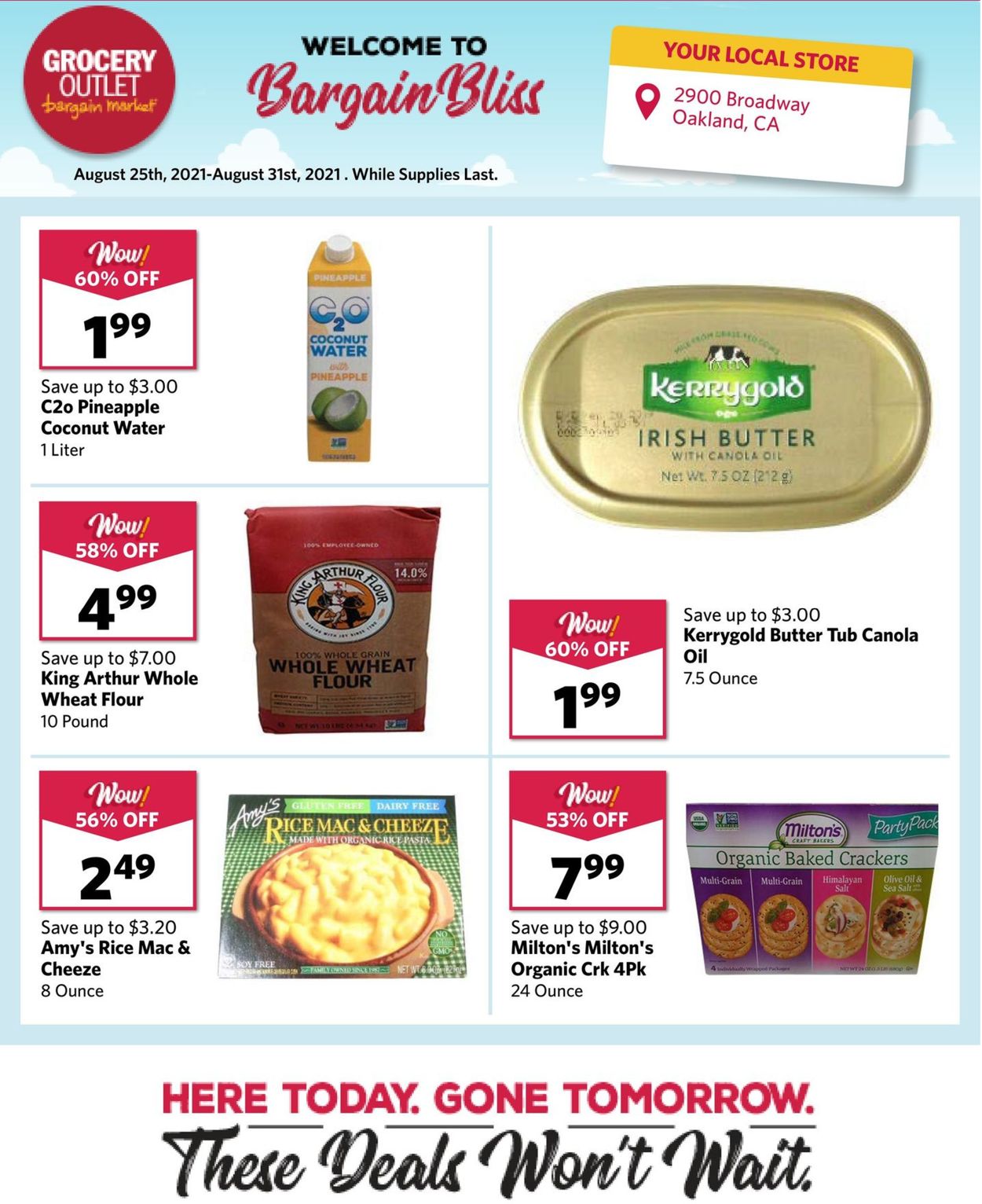 Grocery Outlet Ad from 08/25/2021