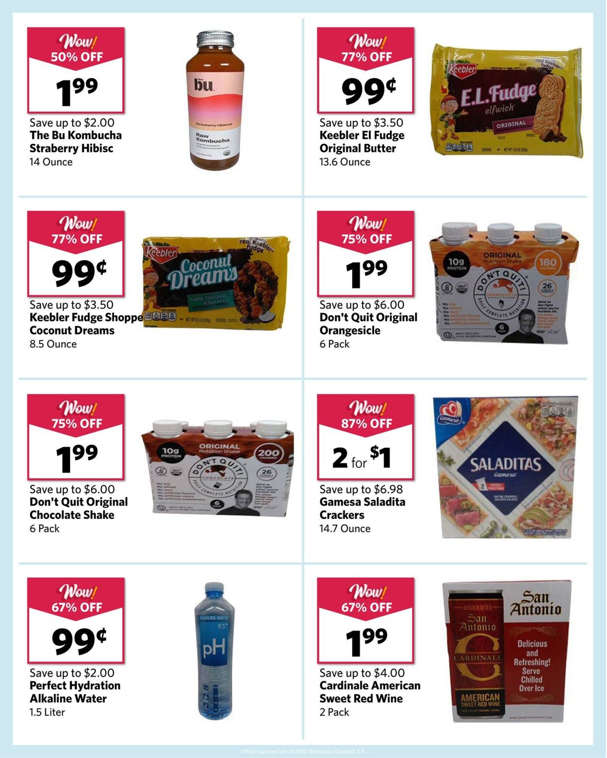 Grocery Outlet Ad from 08/25/2021