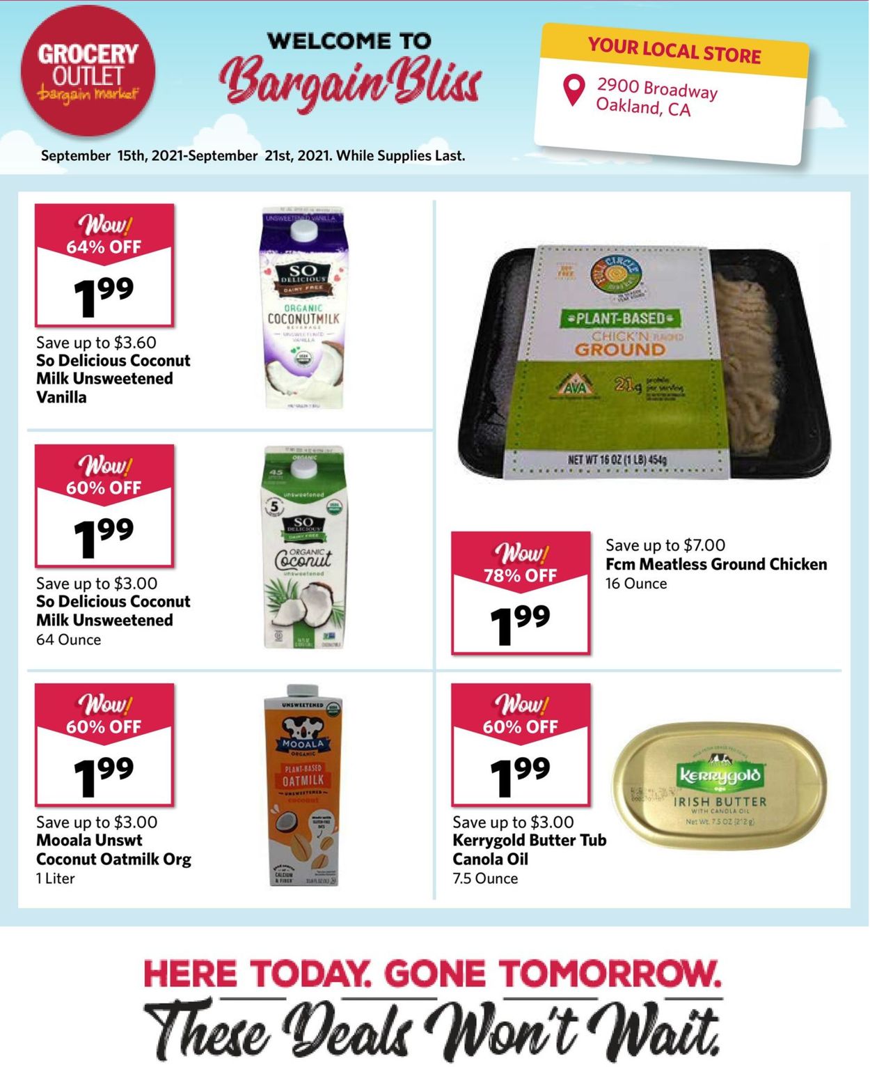 Grocery Outlet Ad from 09/15/2021