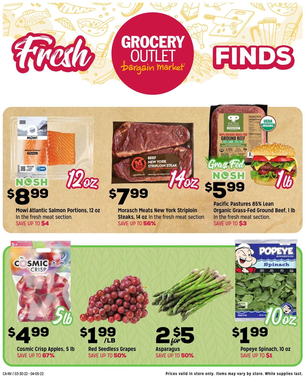 Grocery Outlet Ad from 03/30/2022