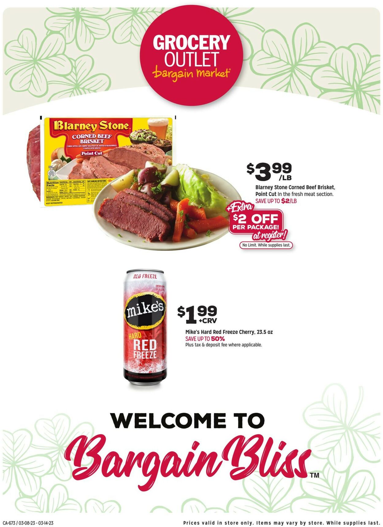 Grocery Outlet Ad from 03/08/2023