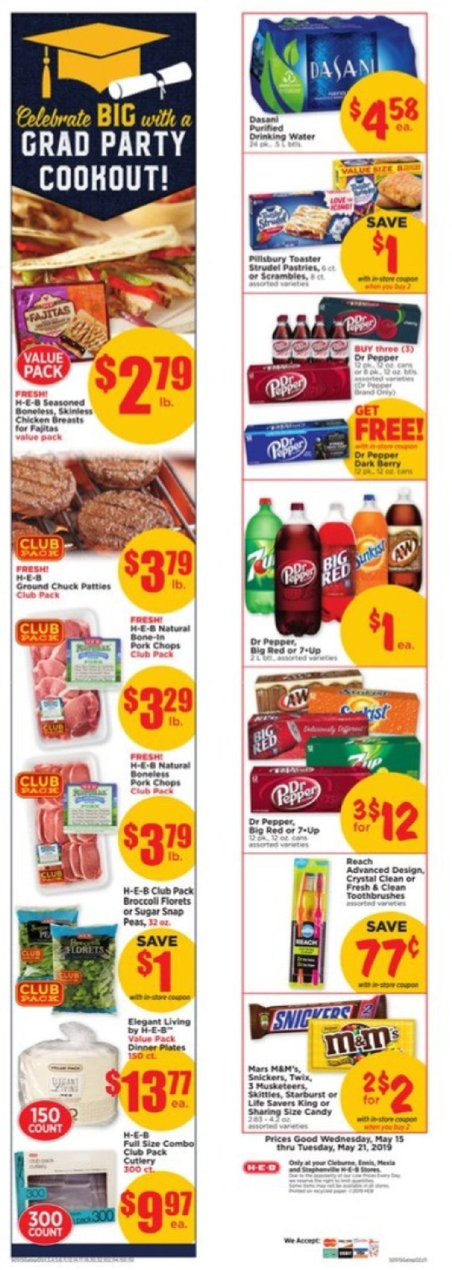 H-E-B Ad from 05/15/2019