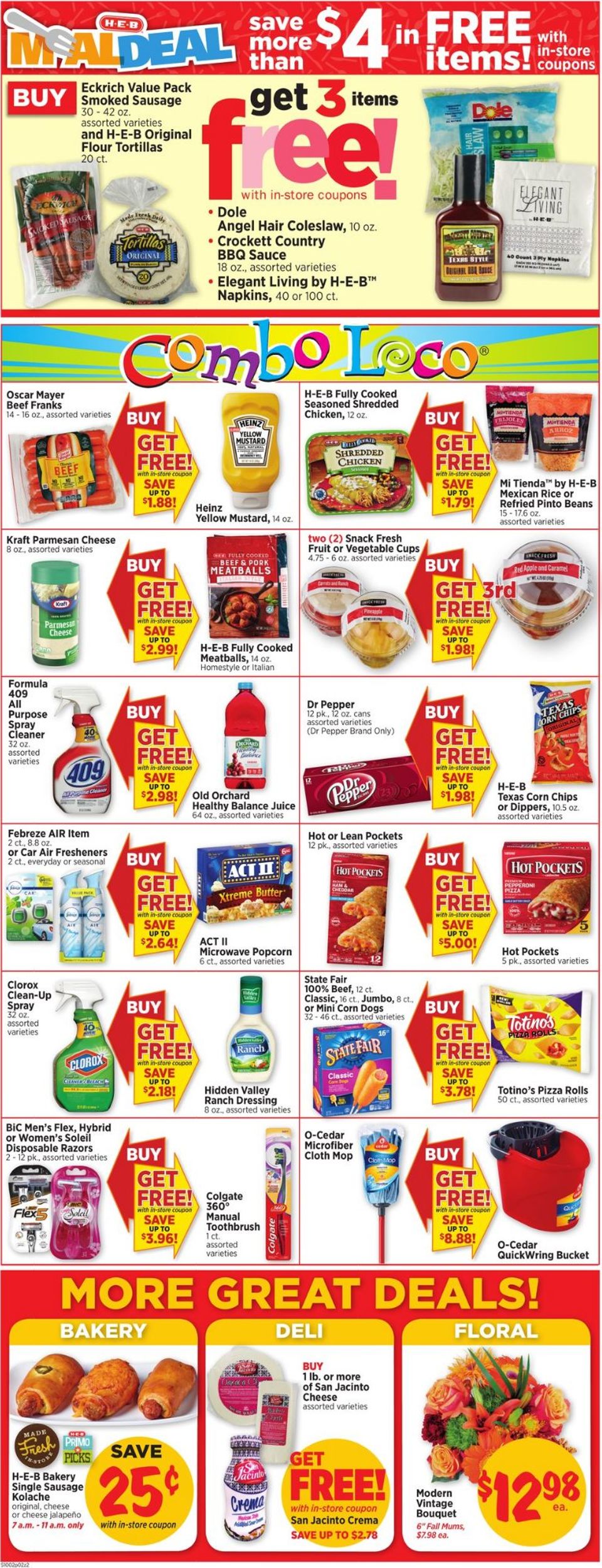 H-E-B Ad from 10/02/2019