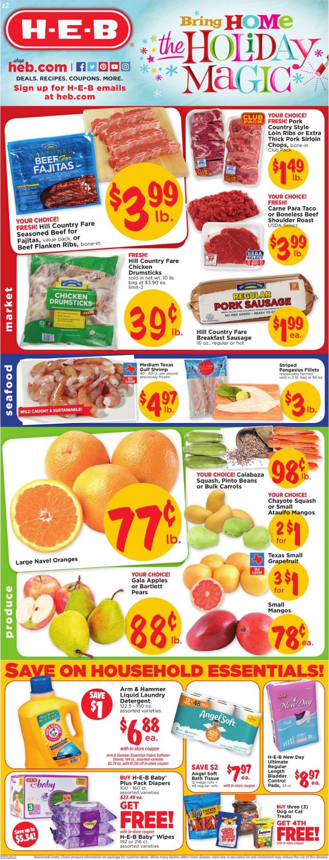 H-E-B Ad from 12/11/2019
