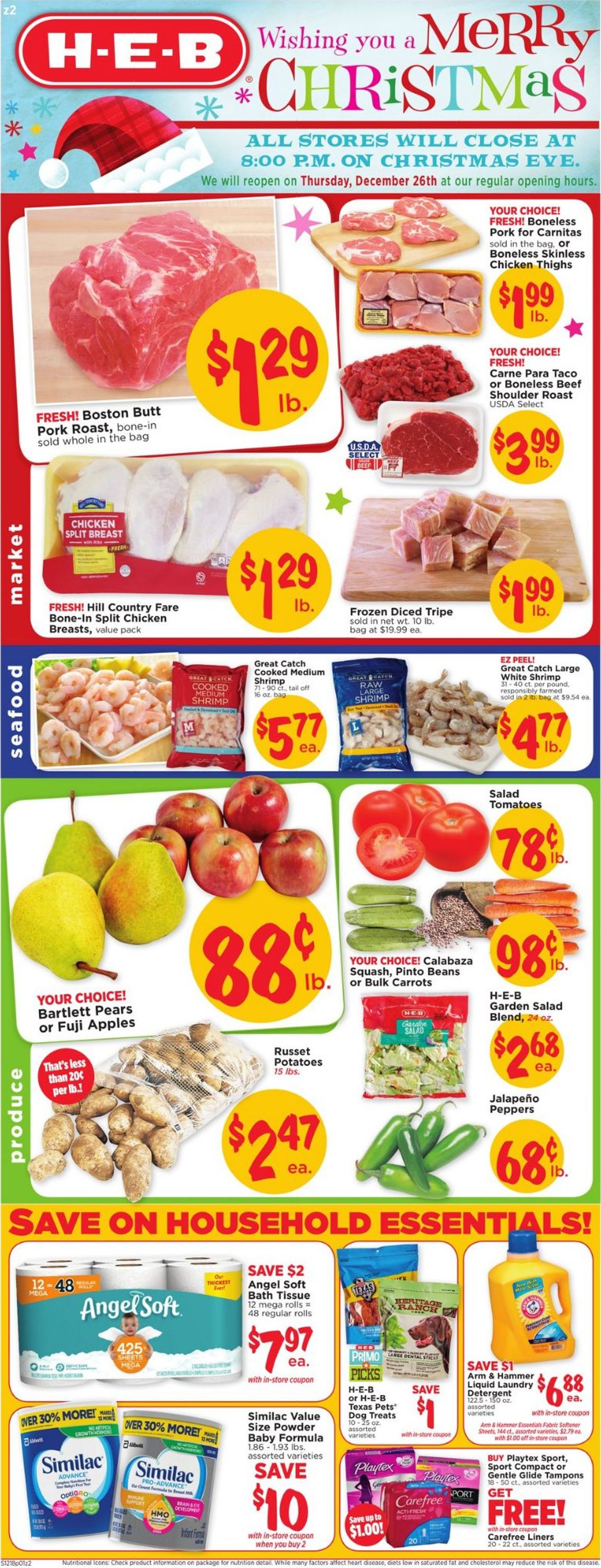 H-E-B Ad from 12/18/2019
