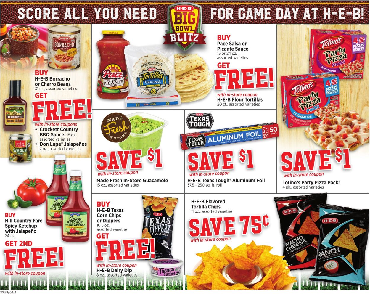 H-E-B Ad from 01/29/2020