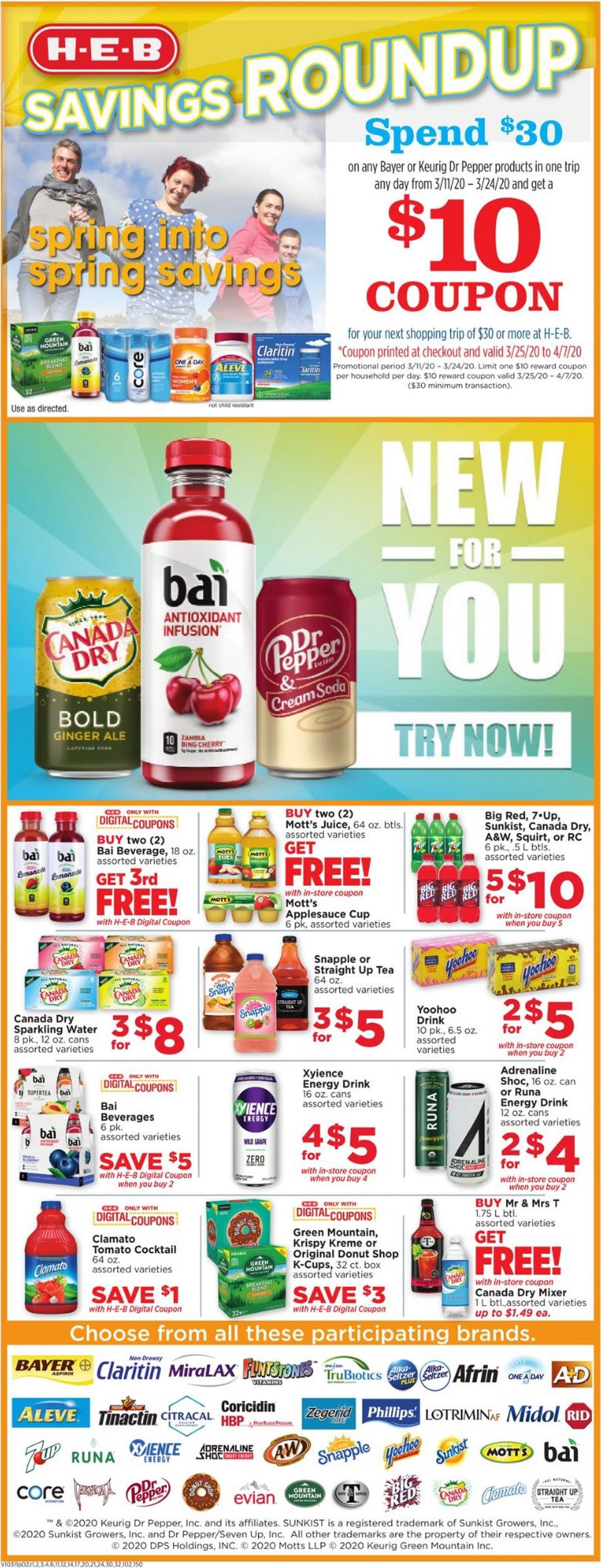 H-E-B Ad from 03/11/2020