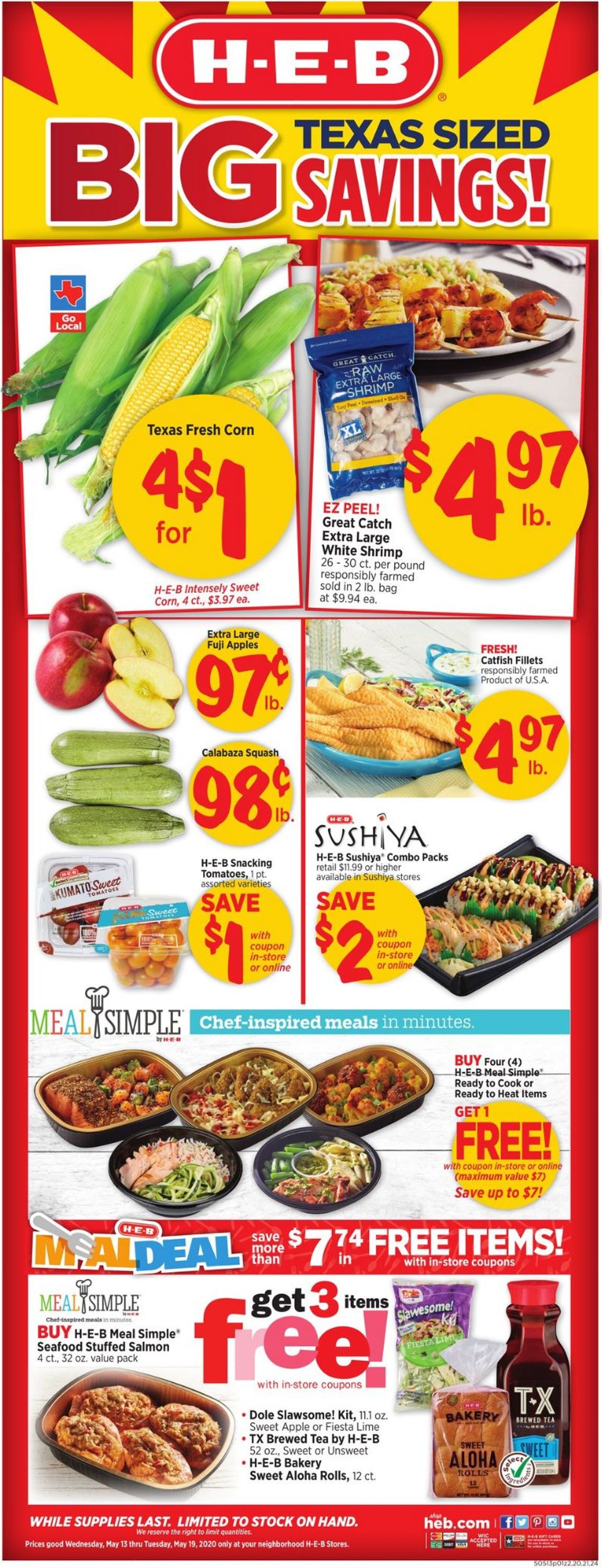 H-E-B Ad from 05/13/2020