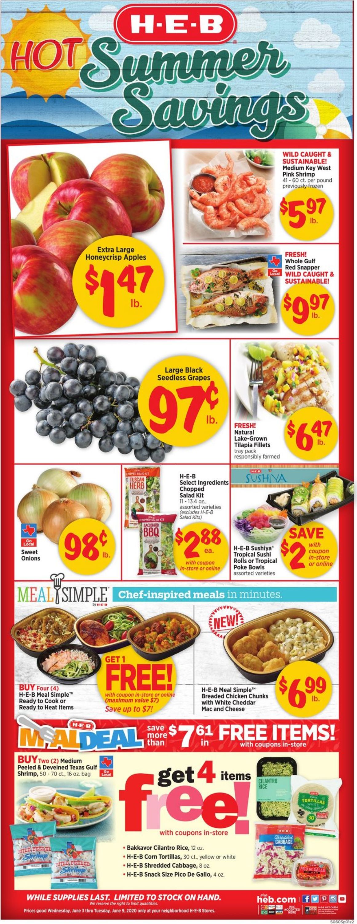 H-E-B Ad from 06/03/2020