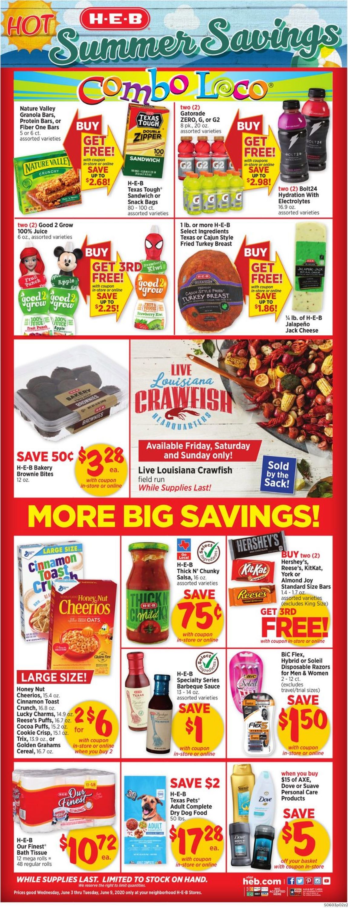 H-E-B Ad from 06/03/2020