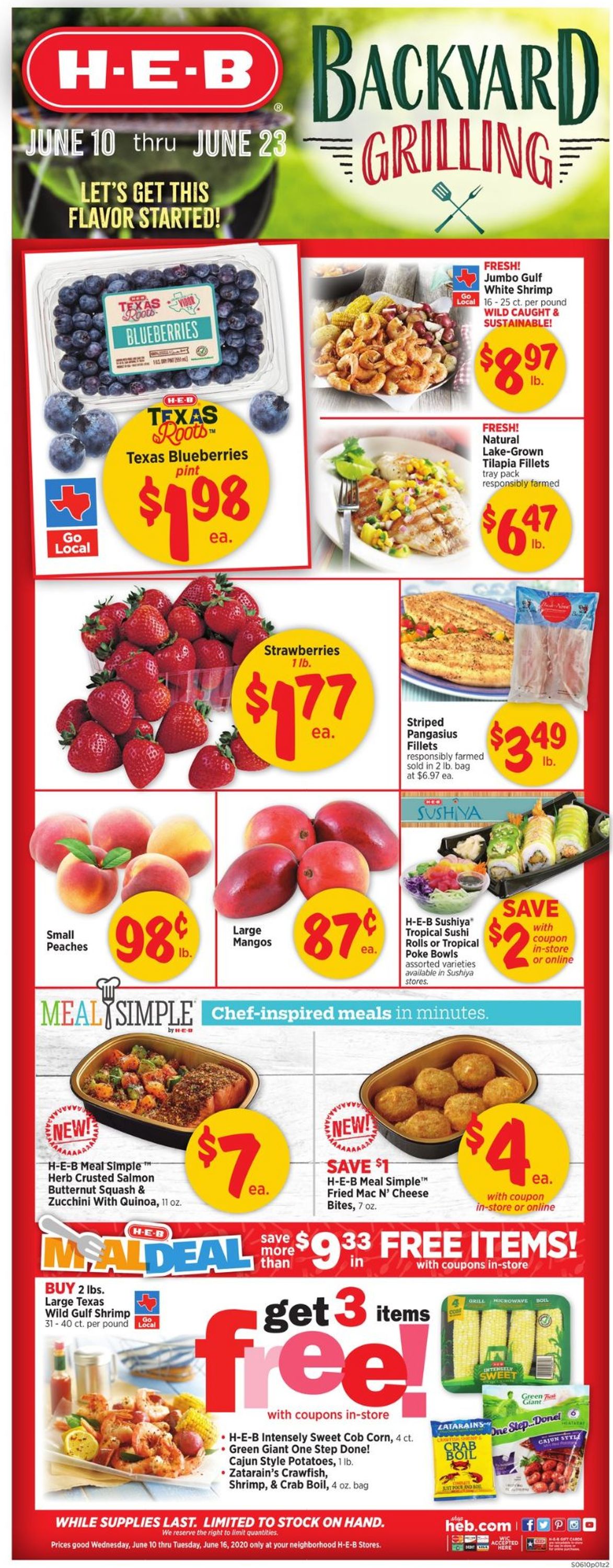 H-E-B Ad from 06/10/2020