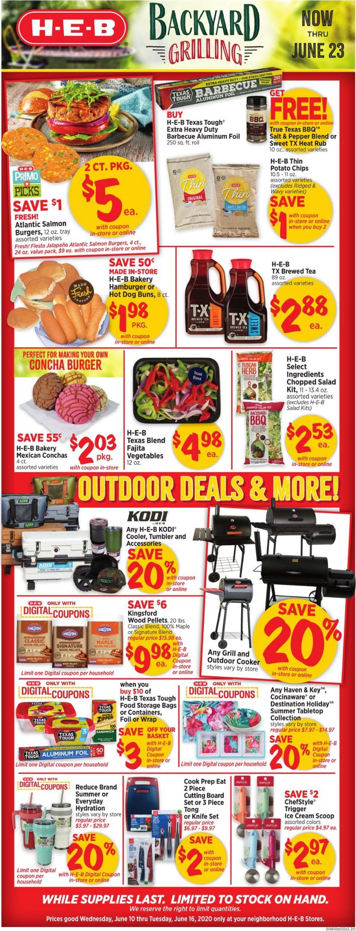 H-E-B Ad from 06/10/2020