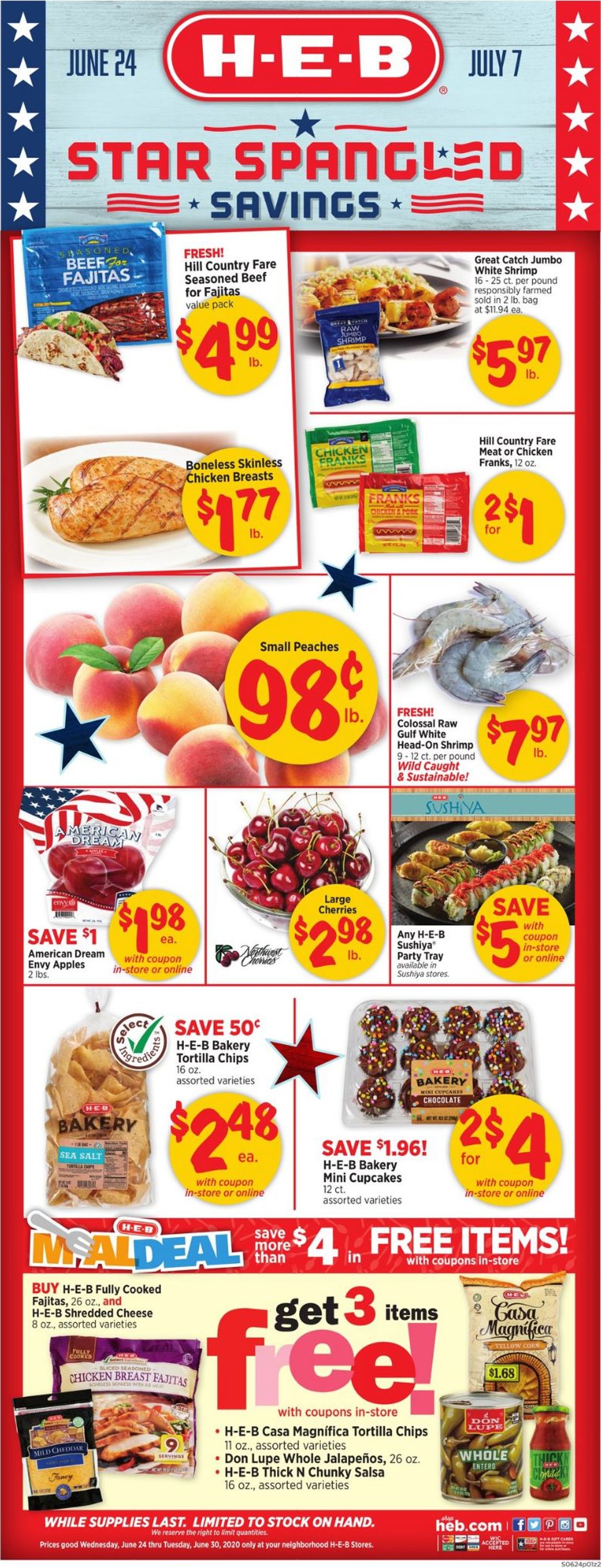 H-E-B Ad from 06/24/2020