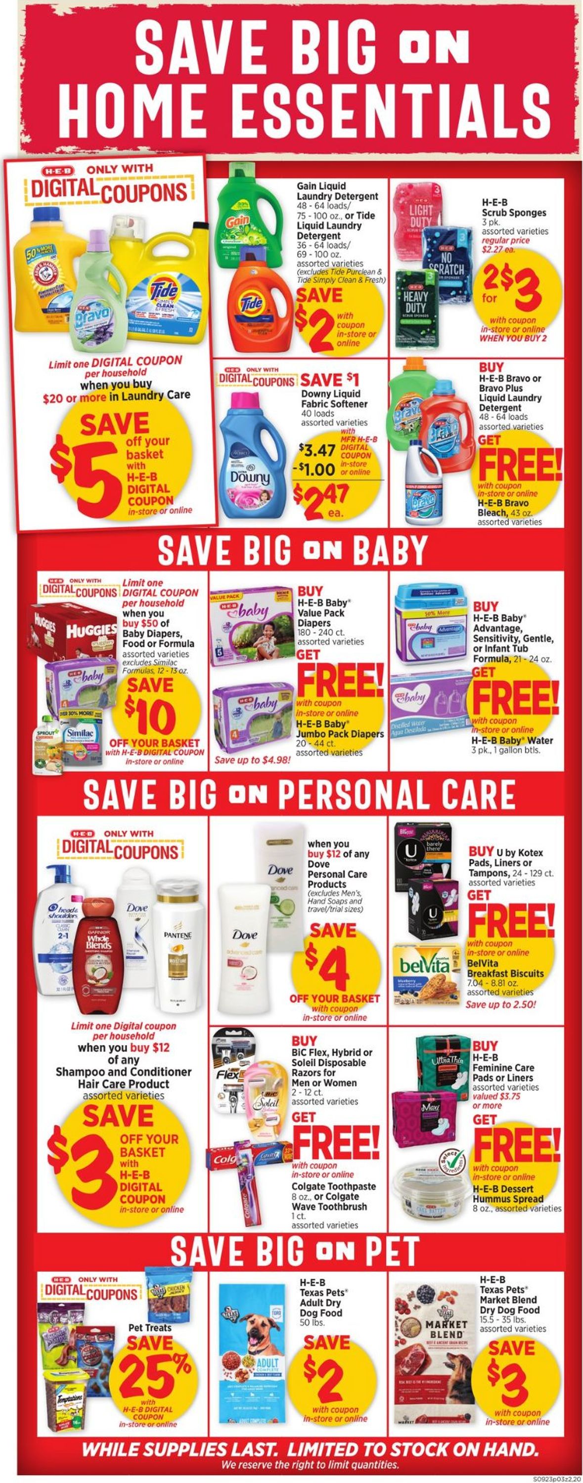 H-E-B Ad from 09/23/2020