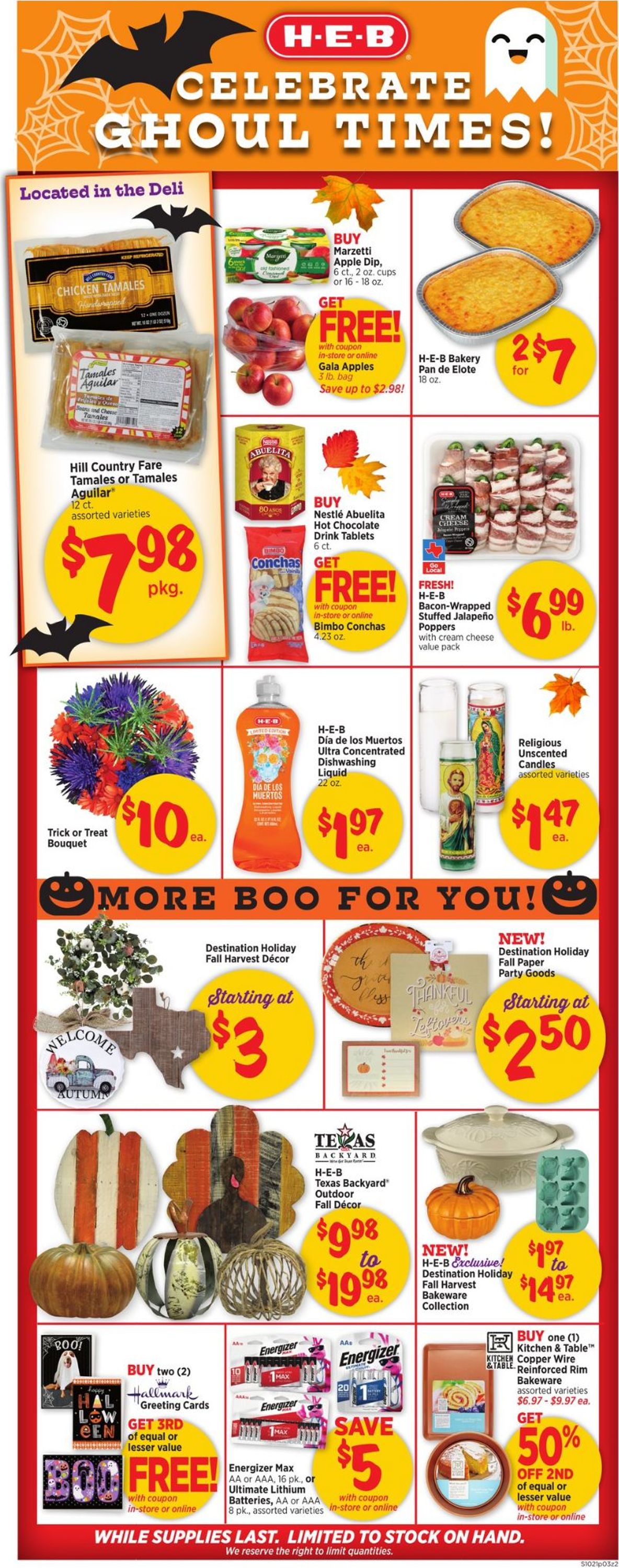 H-E-B Ad from 10/21/2020