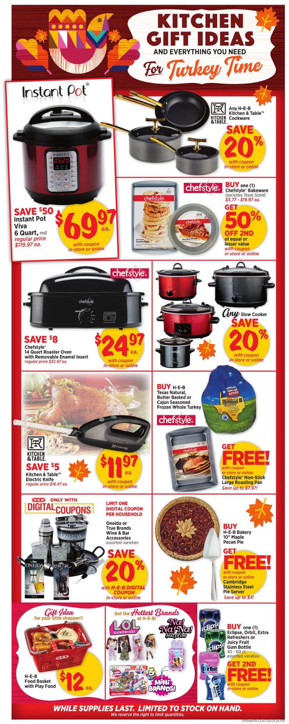 H-E-B Ad from 11/04/2020