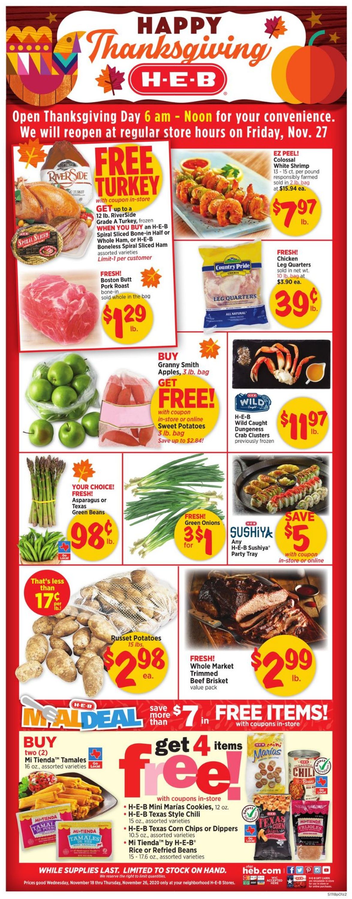 H-E-B Ad from 11/18/2020
