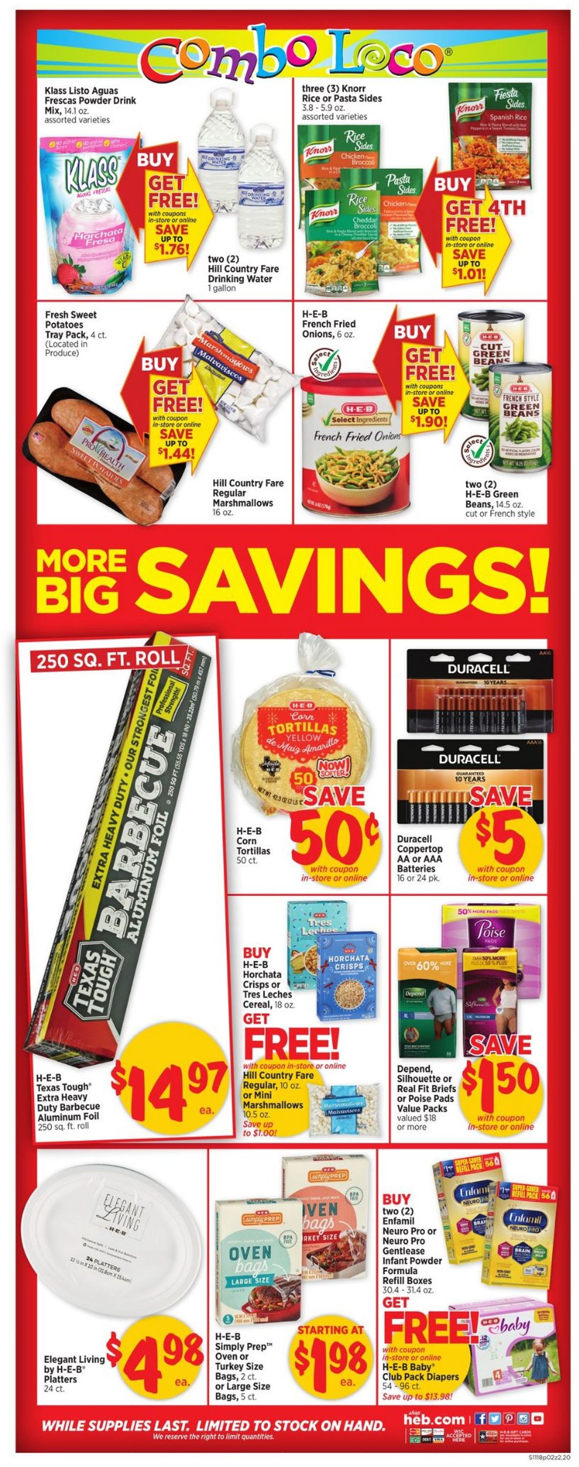 H-E-B Ad from 11/18/2020