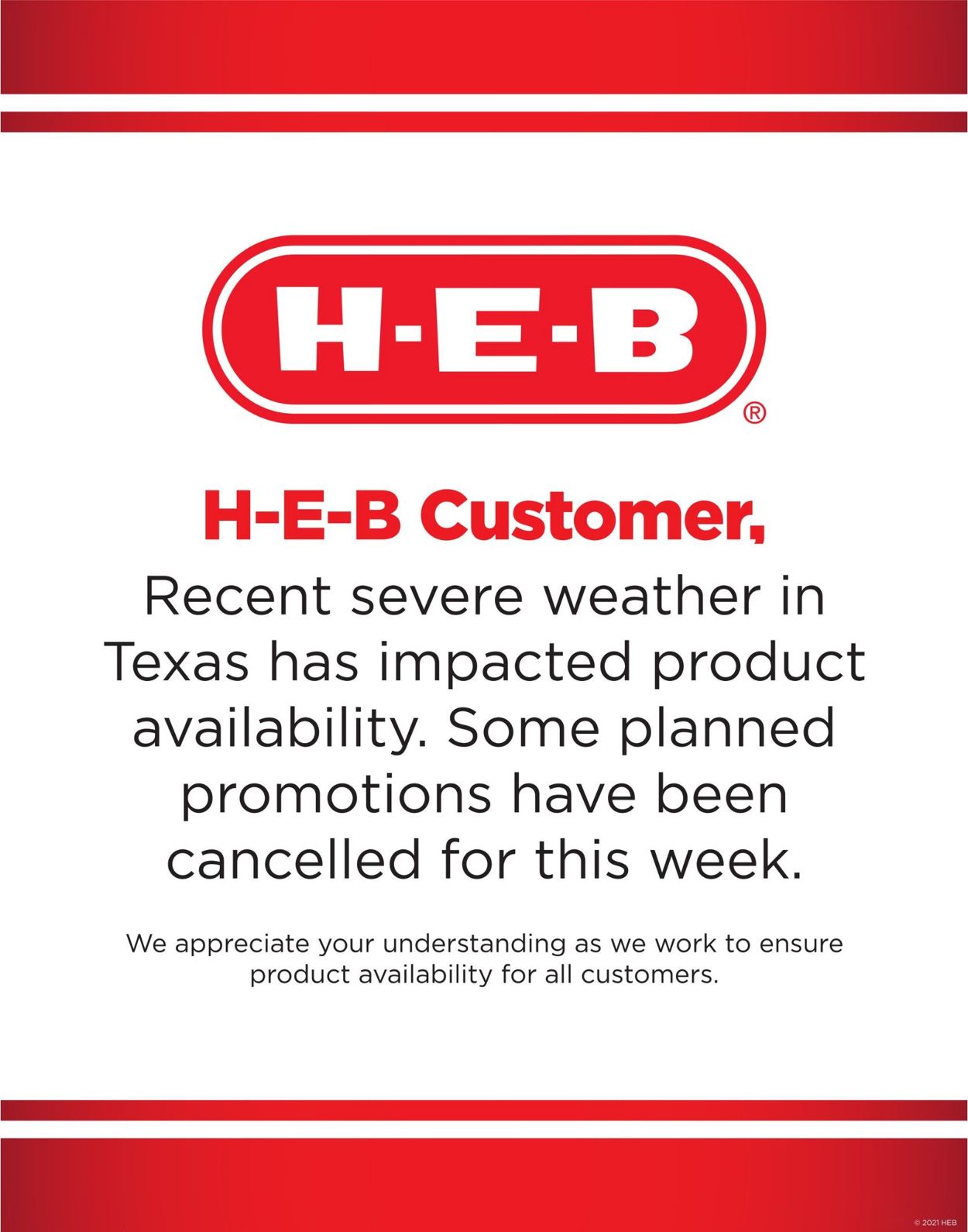H-E-B Ad from 02/16/2021