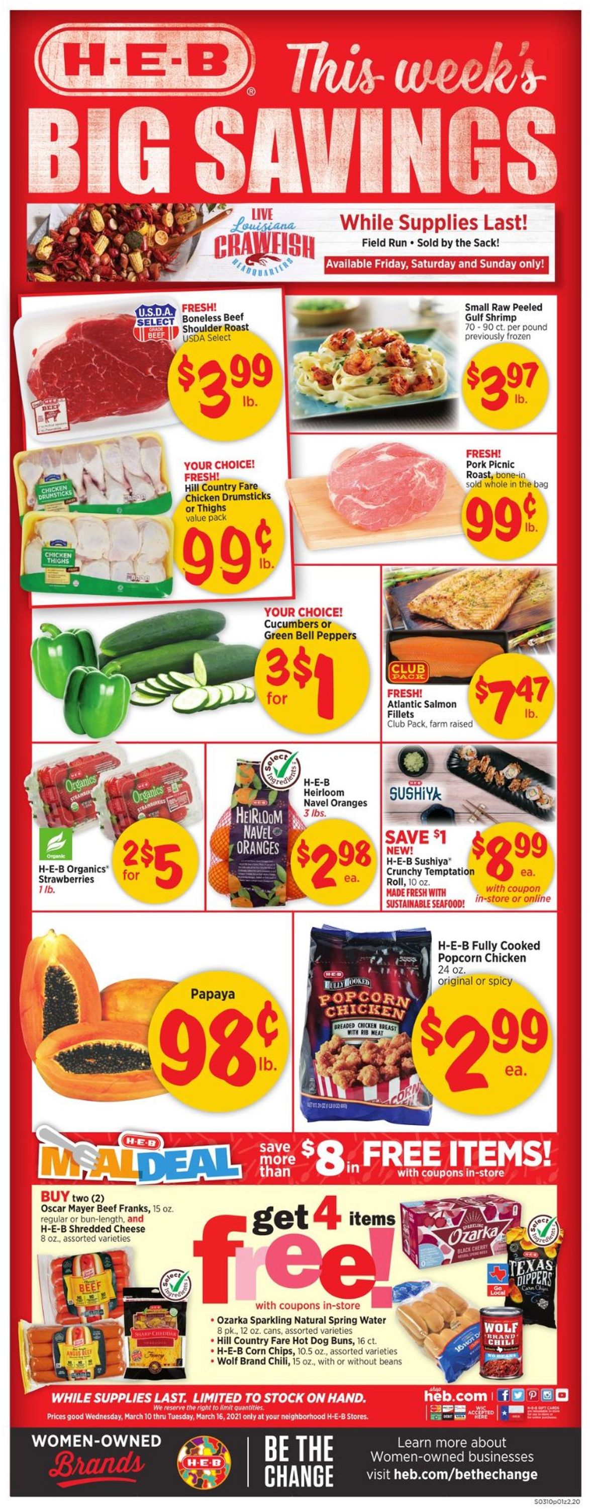 H-E-B Ad from 03/10/2021