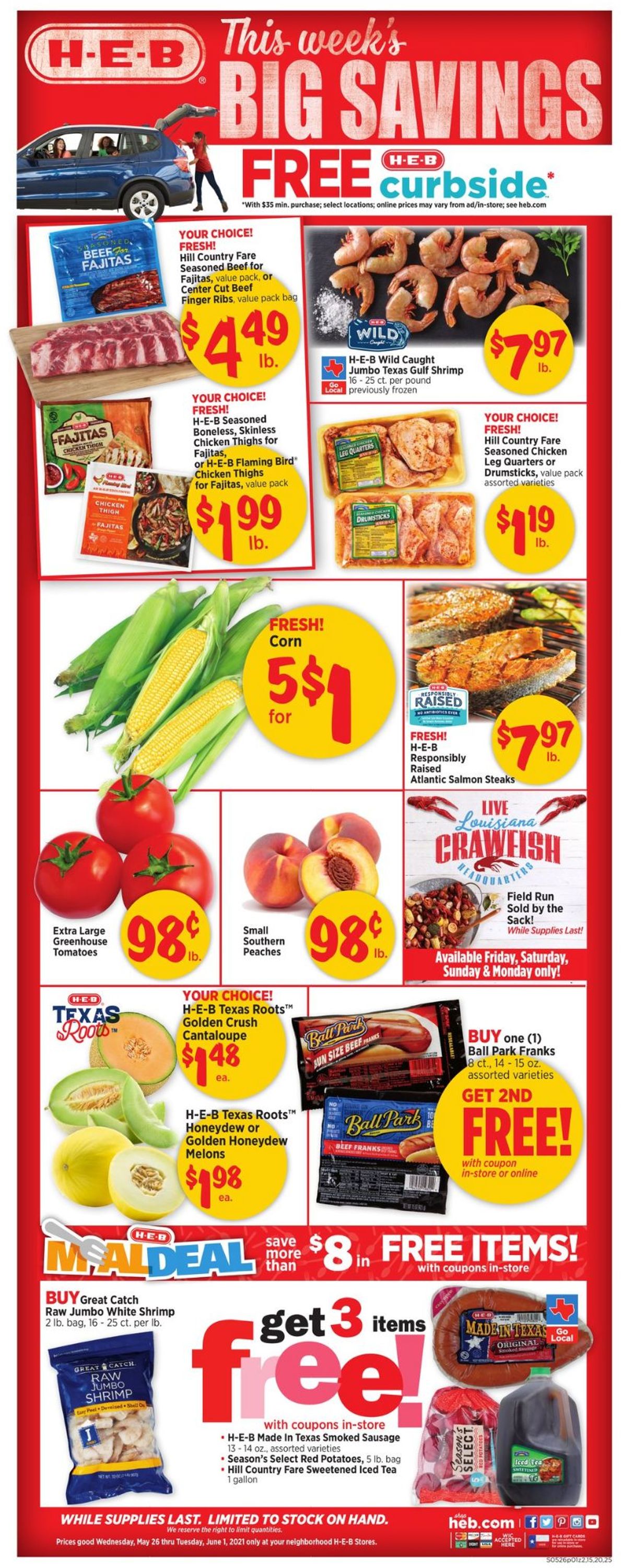 H-E-B Ad from 05/26/2021