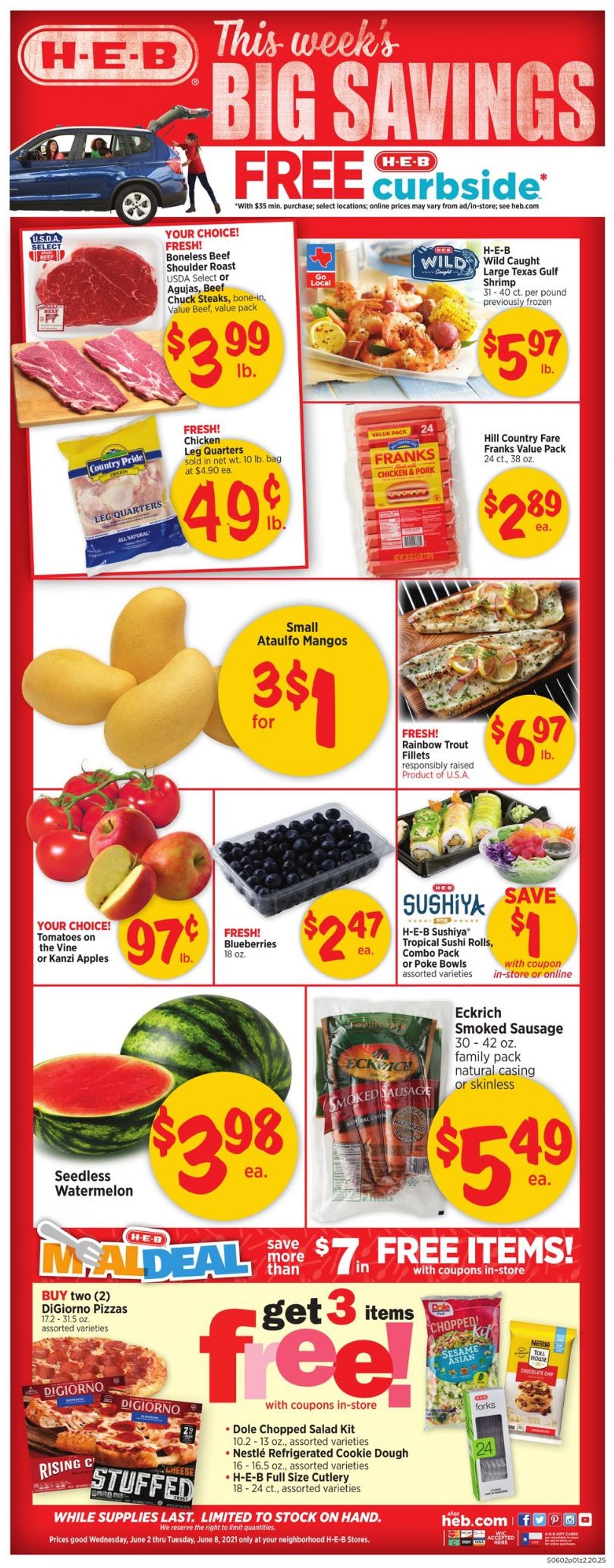 H-E-B Ad from 06/02/2021