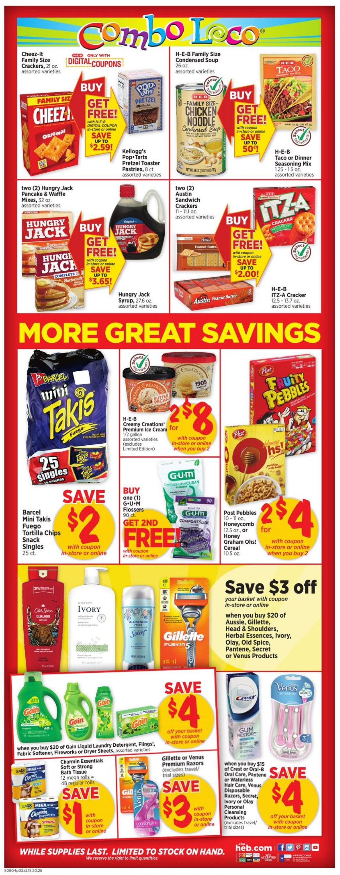H-E-B Ad from 08/04/2021