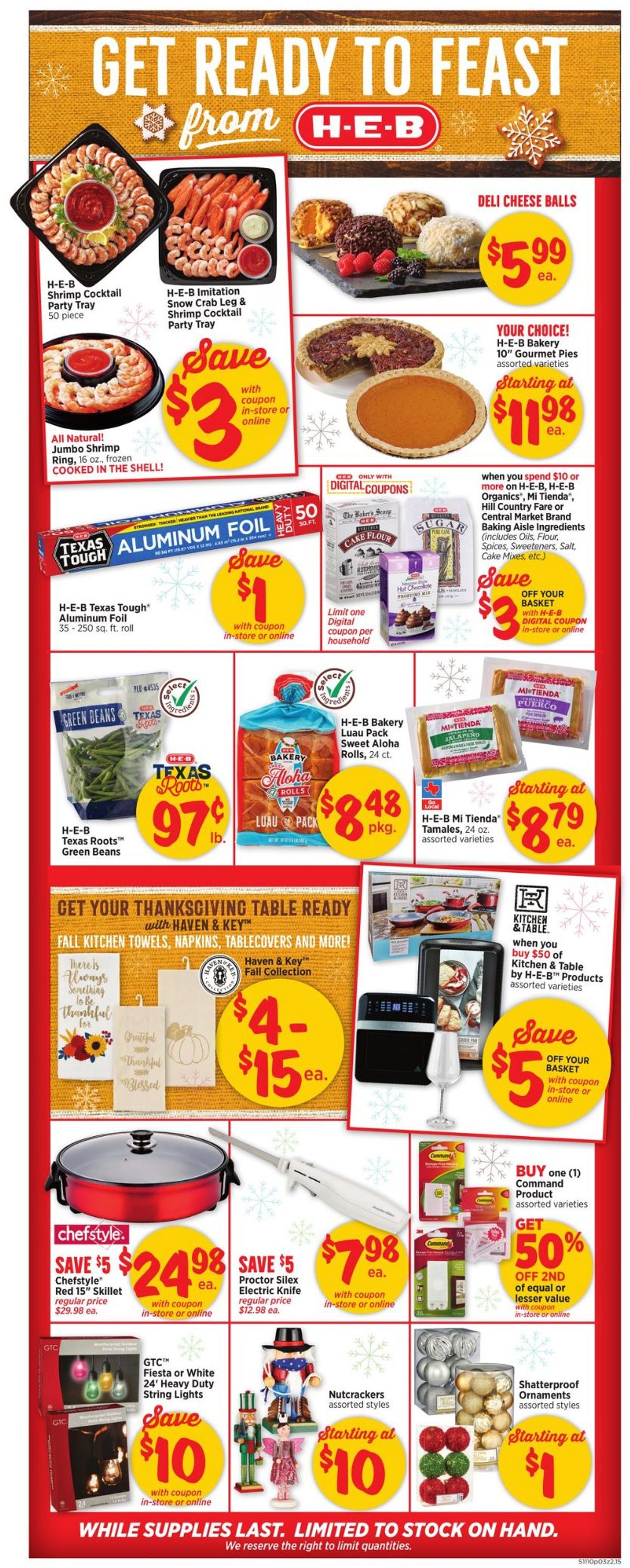 H-E-B Ad from 11/10/2021