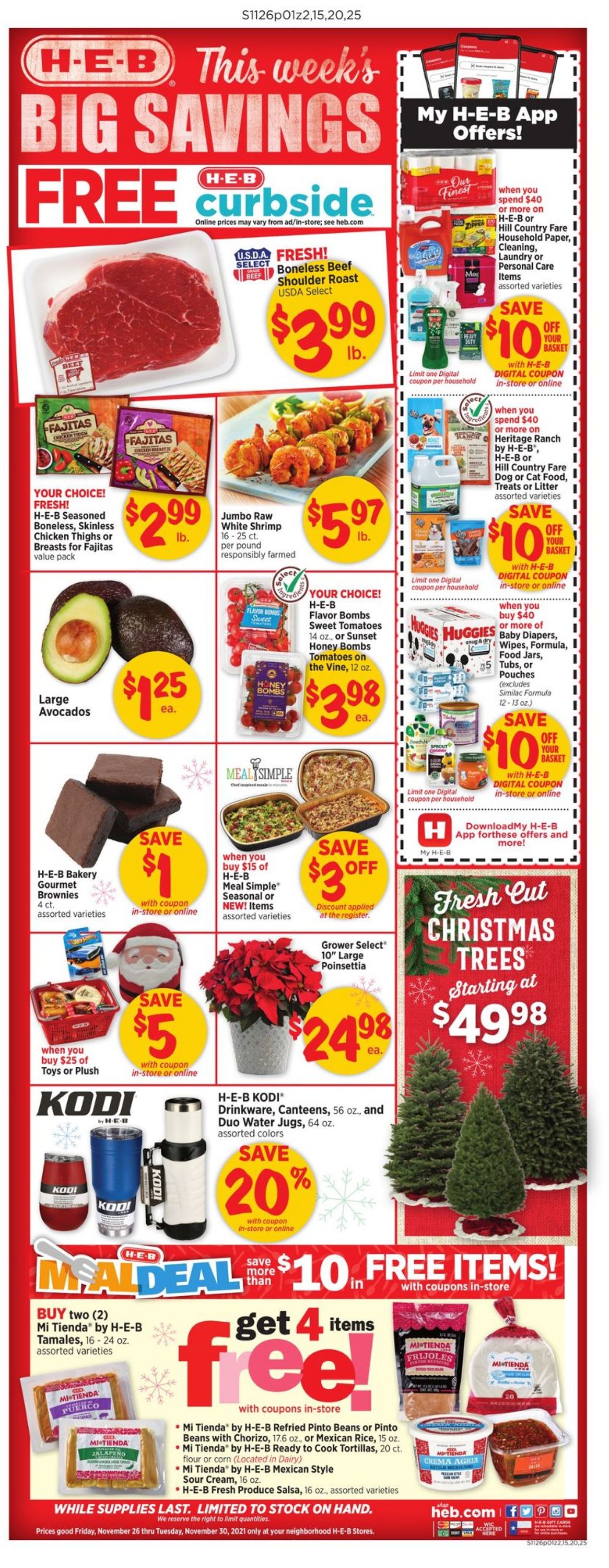 H-E-B Ad from 11/26/2021
