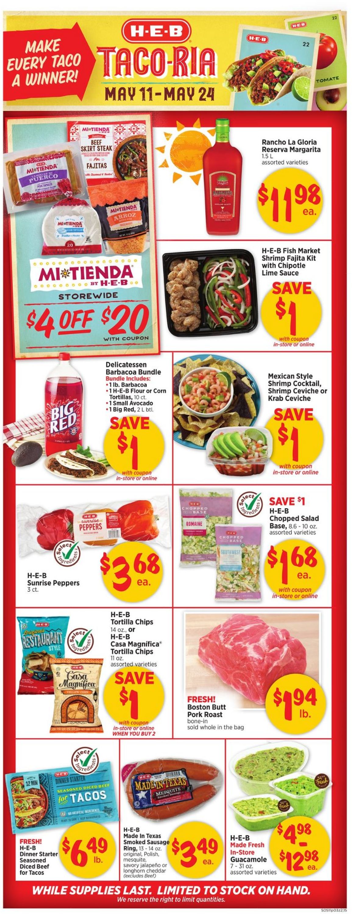 H-E-B Ad from 05/11/2022