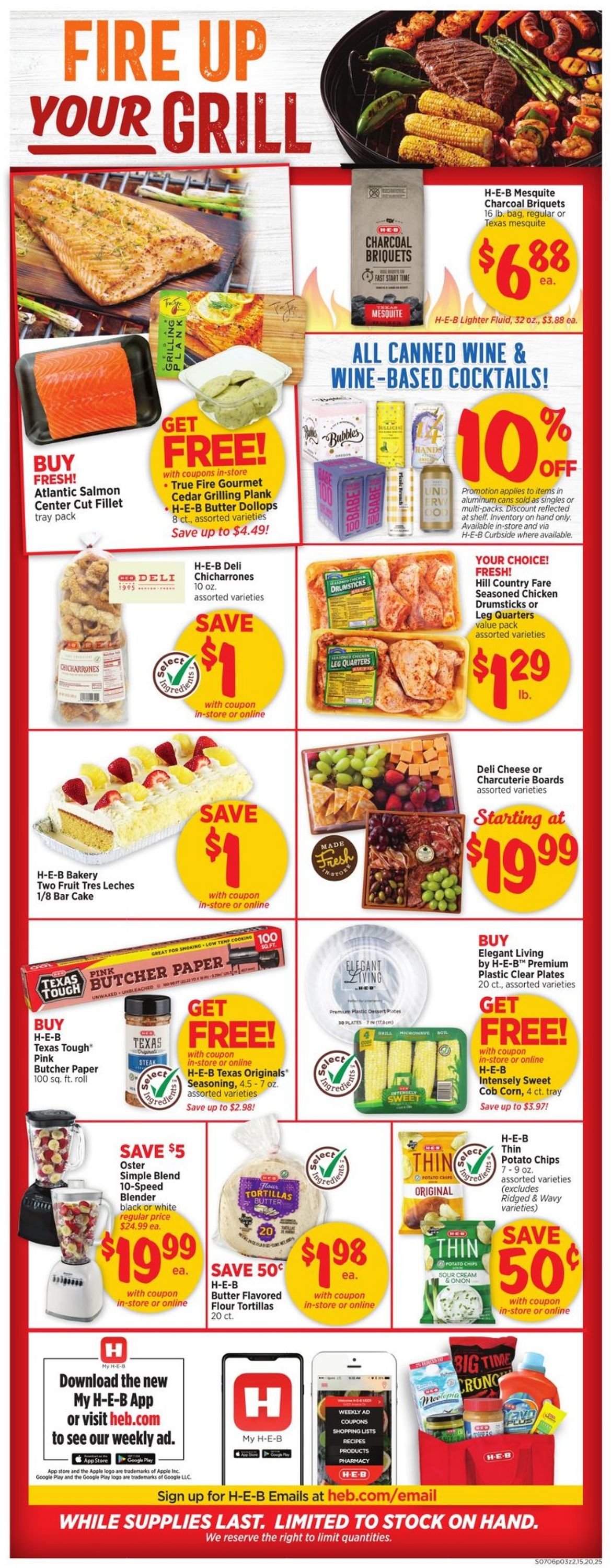 H-E-B Ad from 07/06/2022