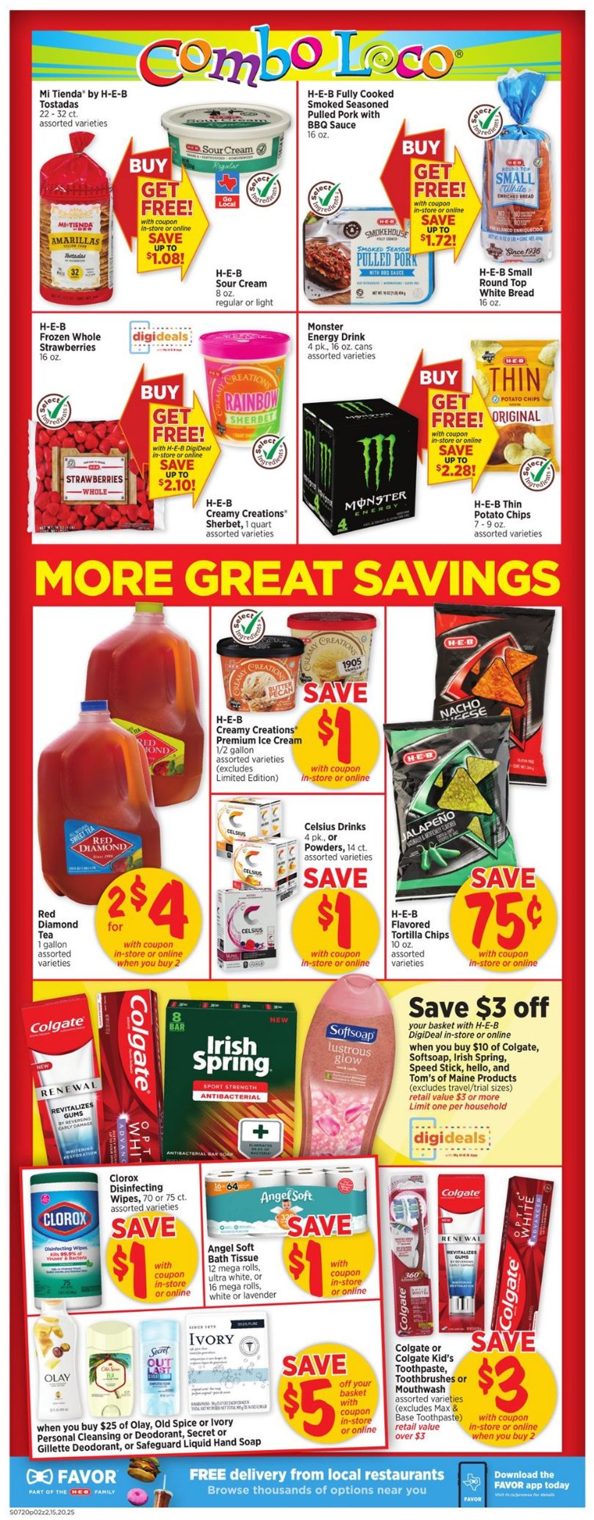 H-E-B Ad from 07/20/2022