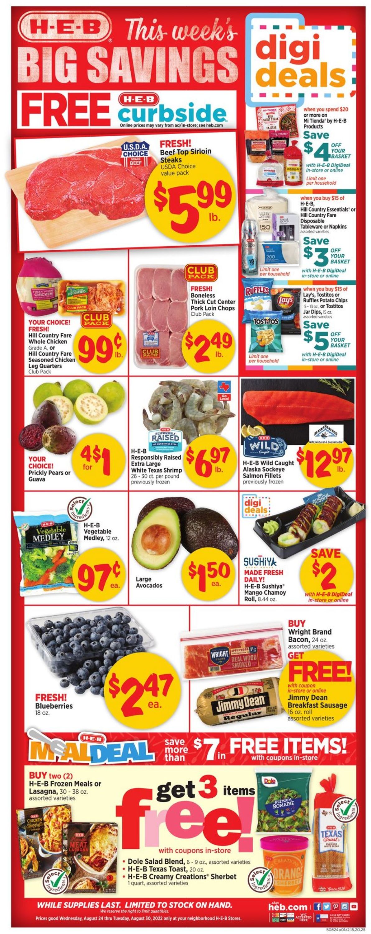 H-E-B Ad from 08/24/2022