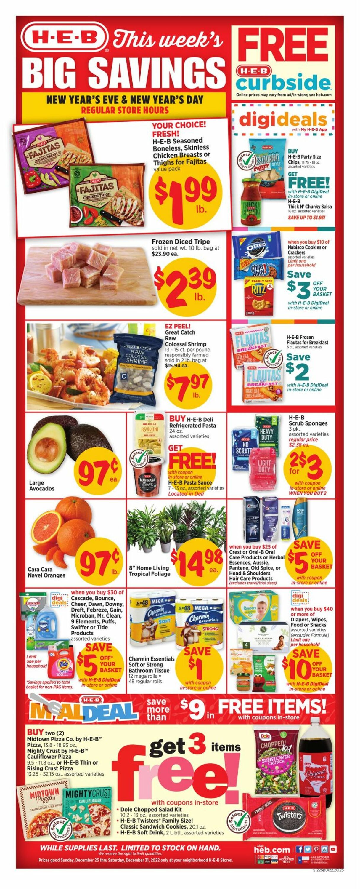 H-E-B Ad from 12/25/2022
