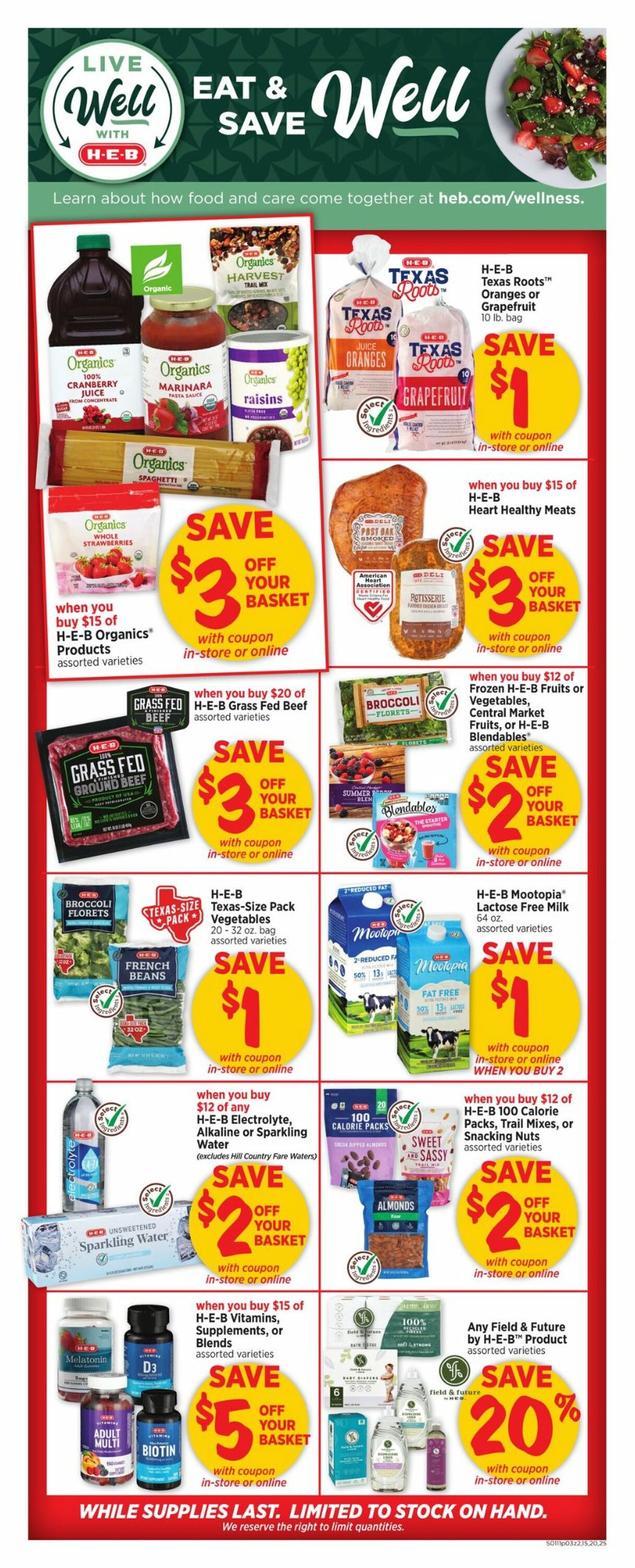 H-E-B Ad from 01/11/2023