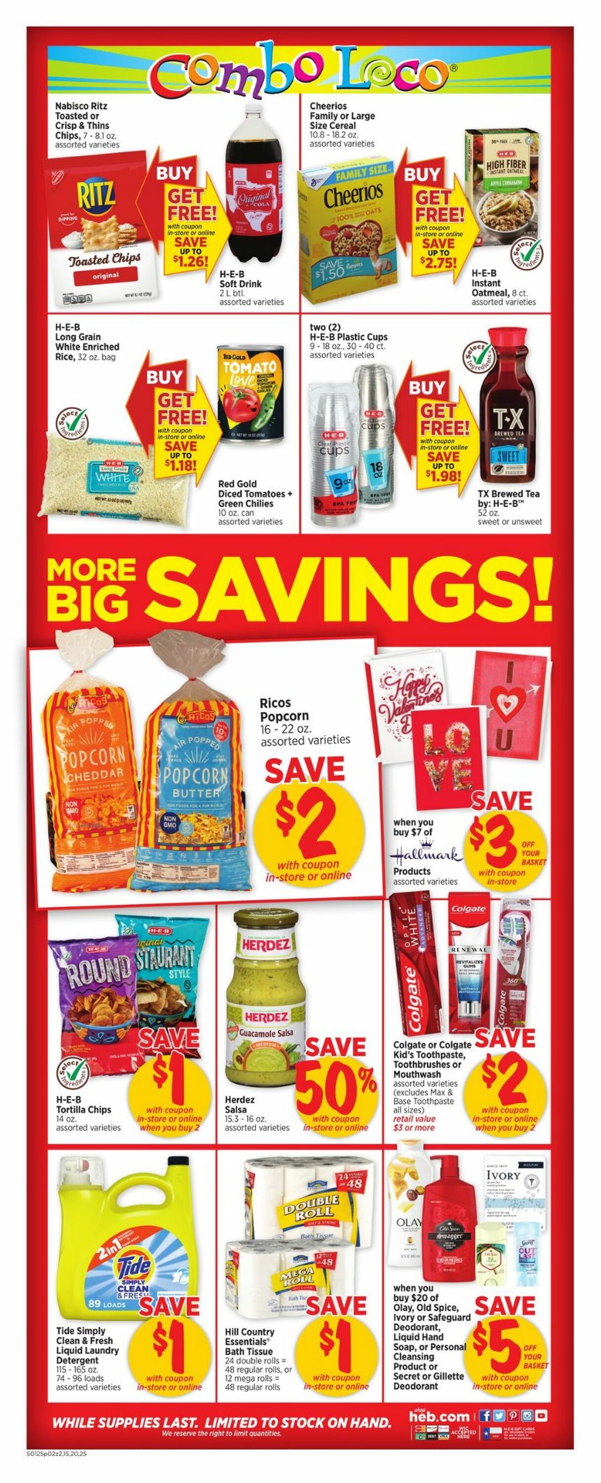 H-E-B Ad from 01/25/2023