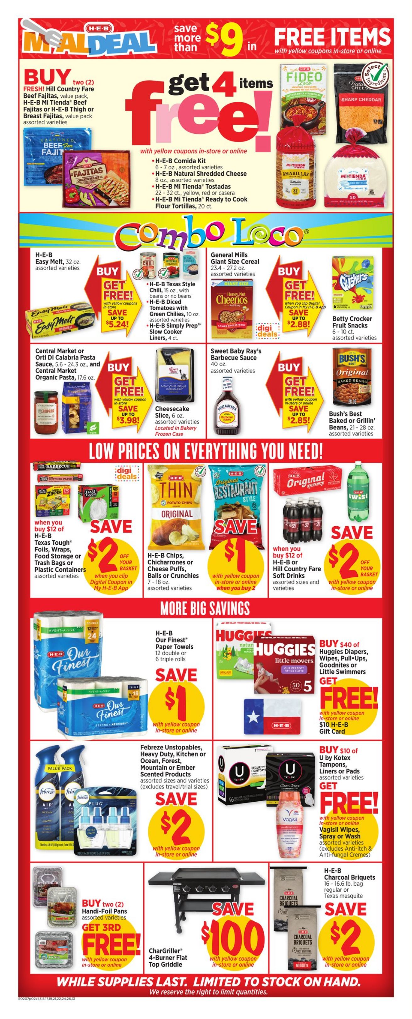 H-E-B Ad from 02/07/2024