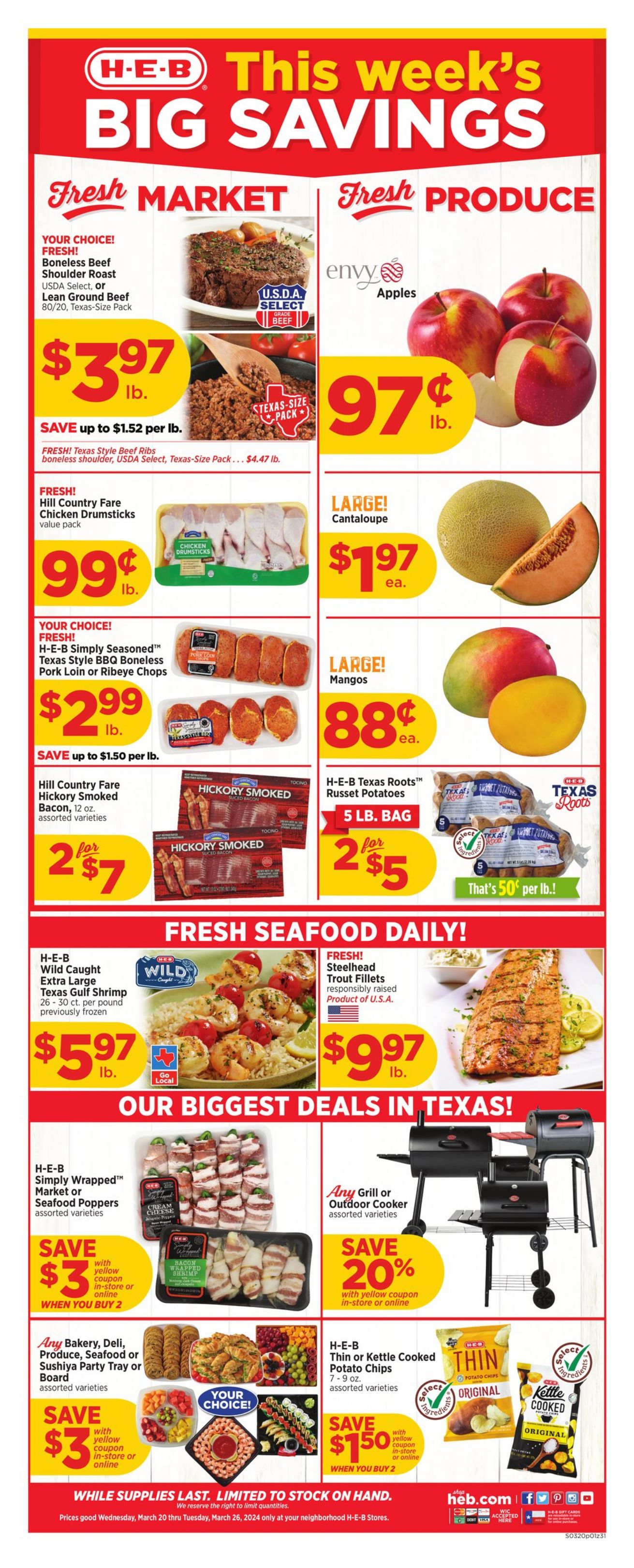 H-E-B Ad from 03/20/2024