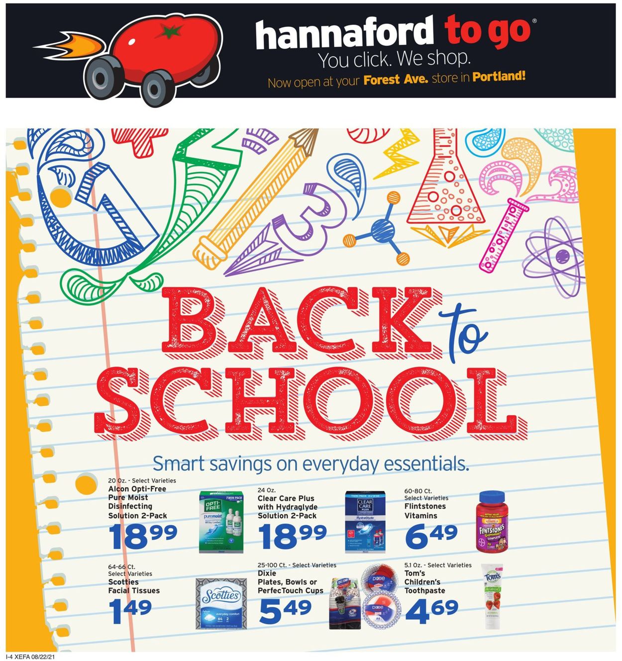 Hannaford Ad from 08/22/2021