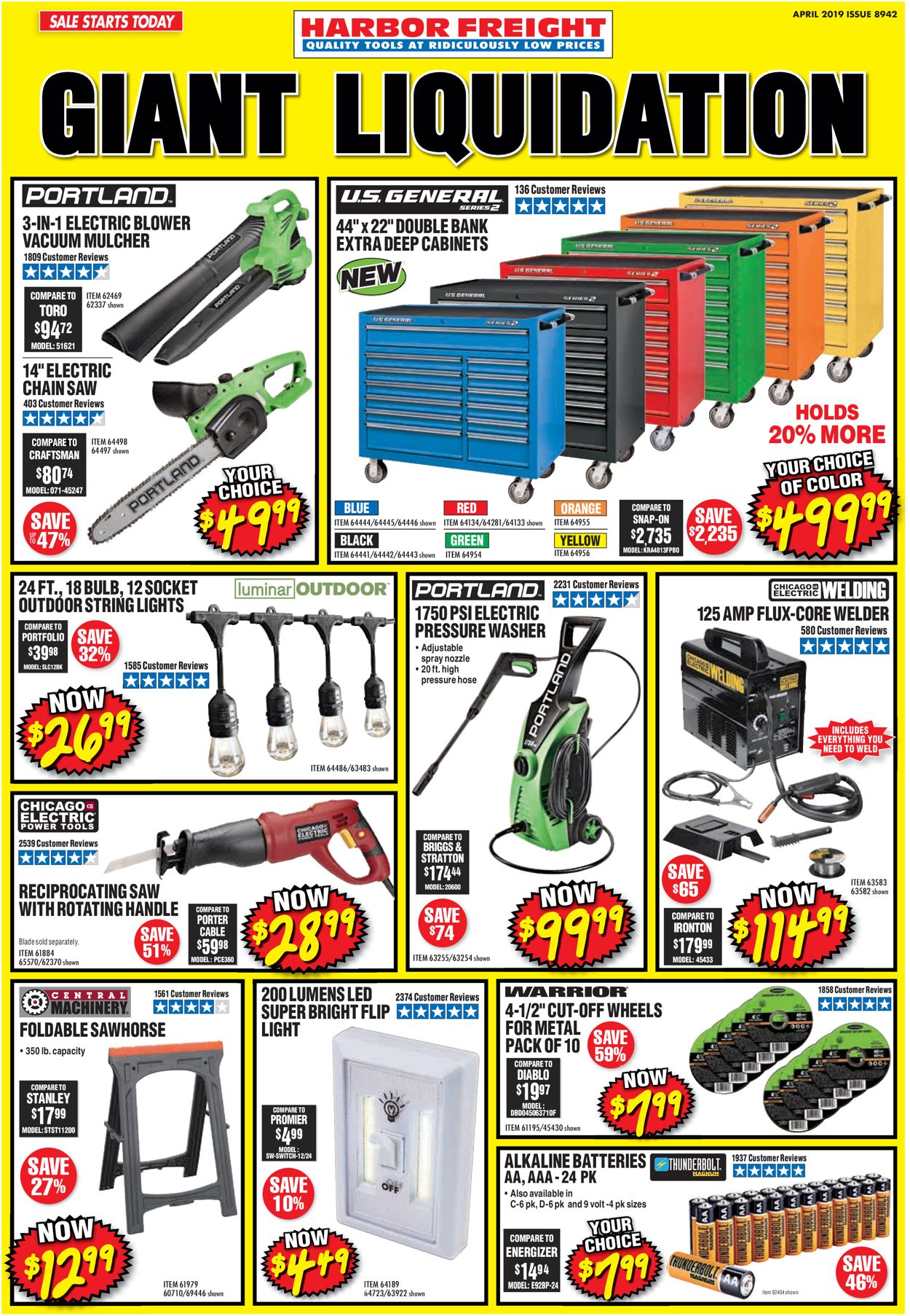 Harbor Freight Ad from 04/01/2019