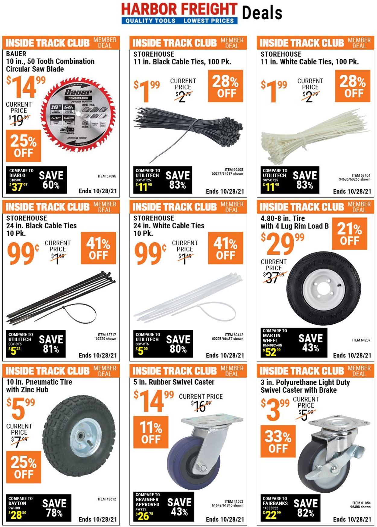 Harbor Freight Ad from 10/14/2021
