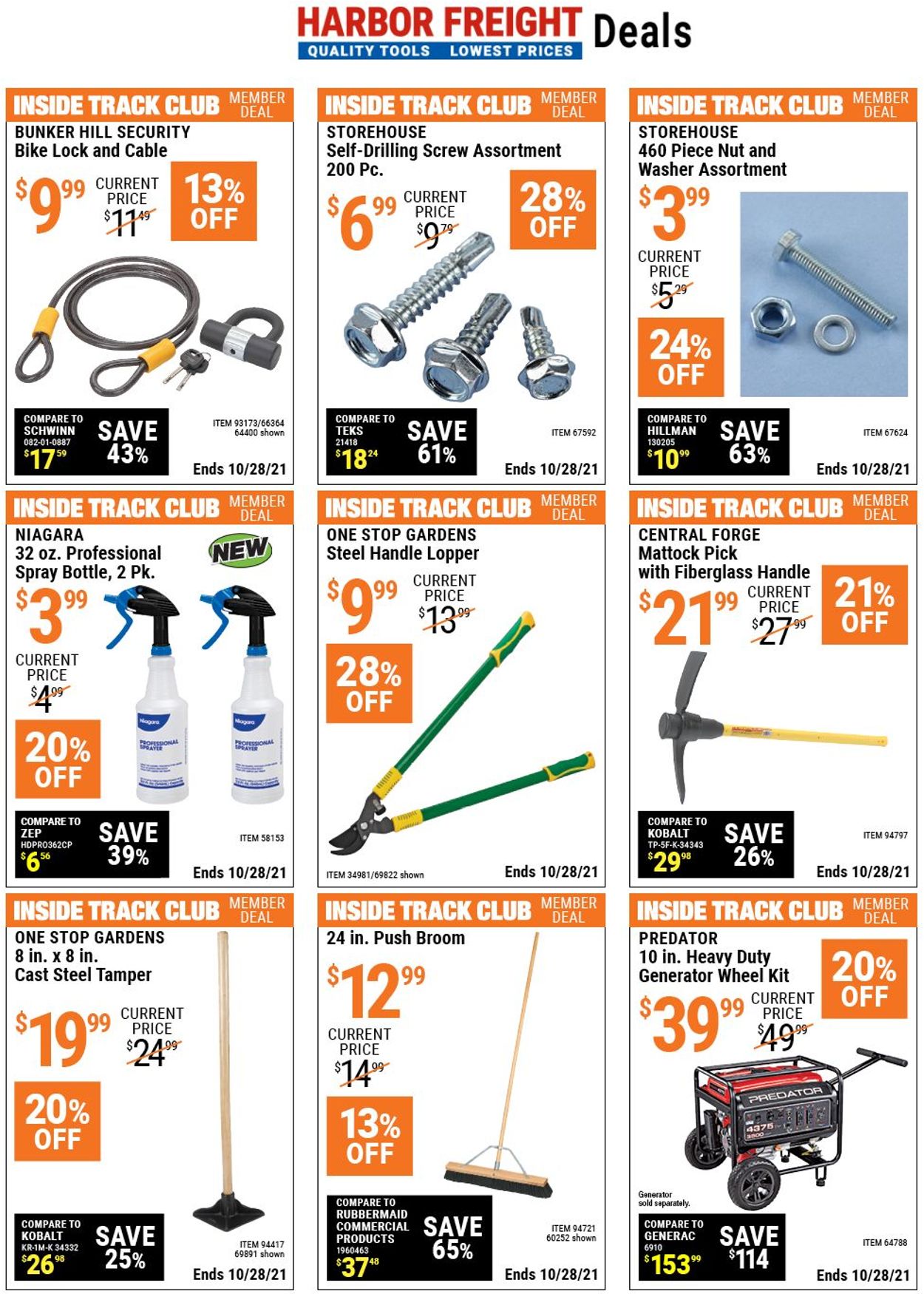 Harbor Freight Ad from 10/14/2021