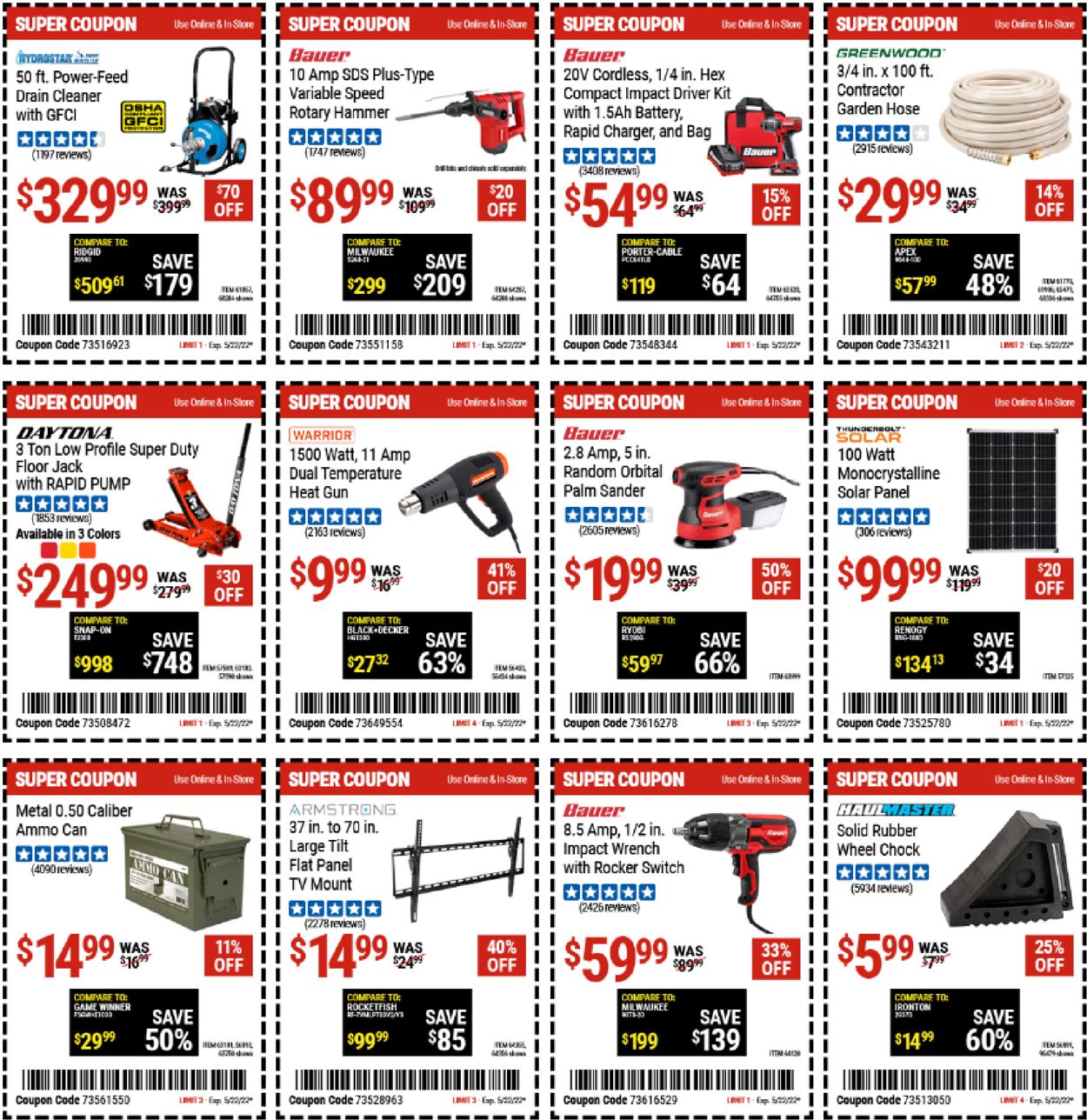 Harbor Freight Ad from 05/09/2022