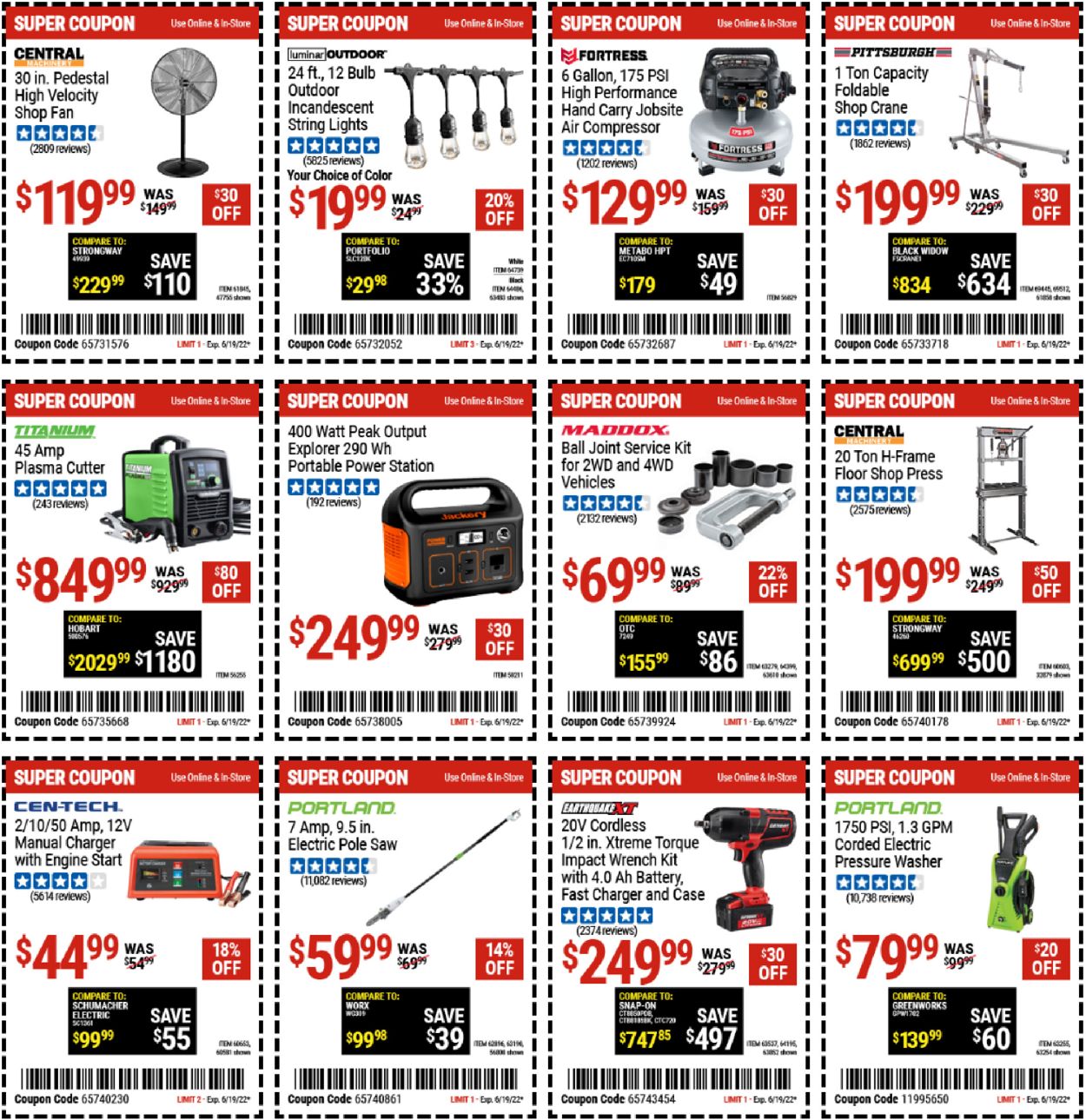 Harbor Freight Ad from 06/06/2022