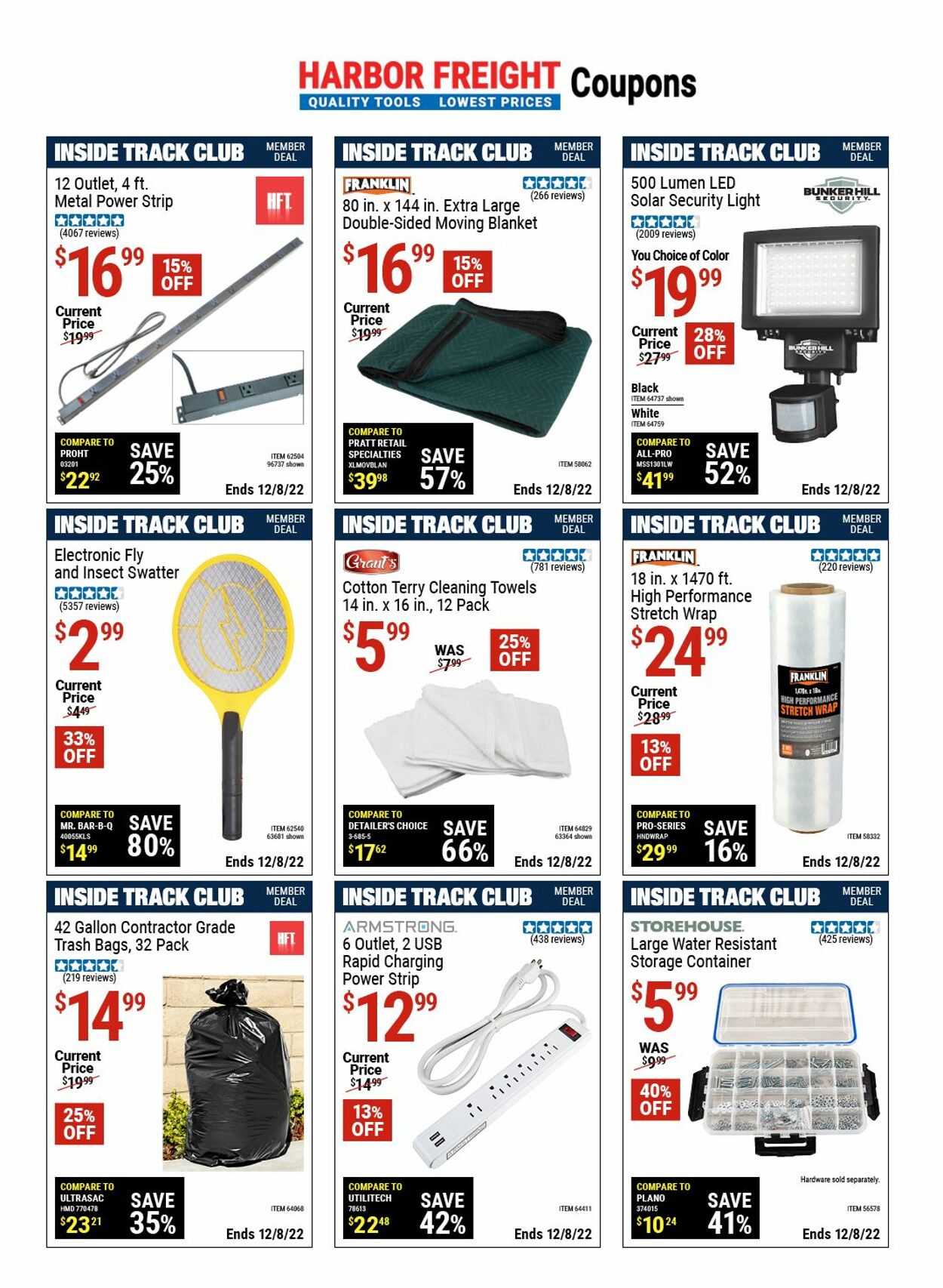 Harbor Freight Ad from 11/10/2022