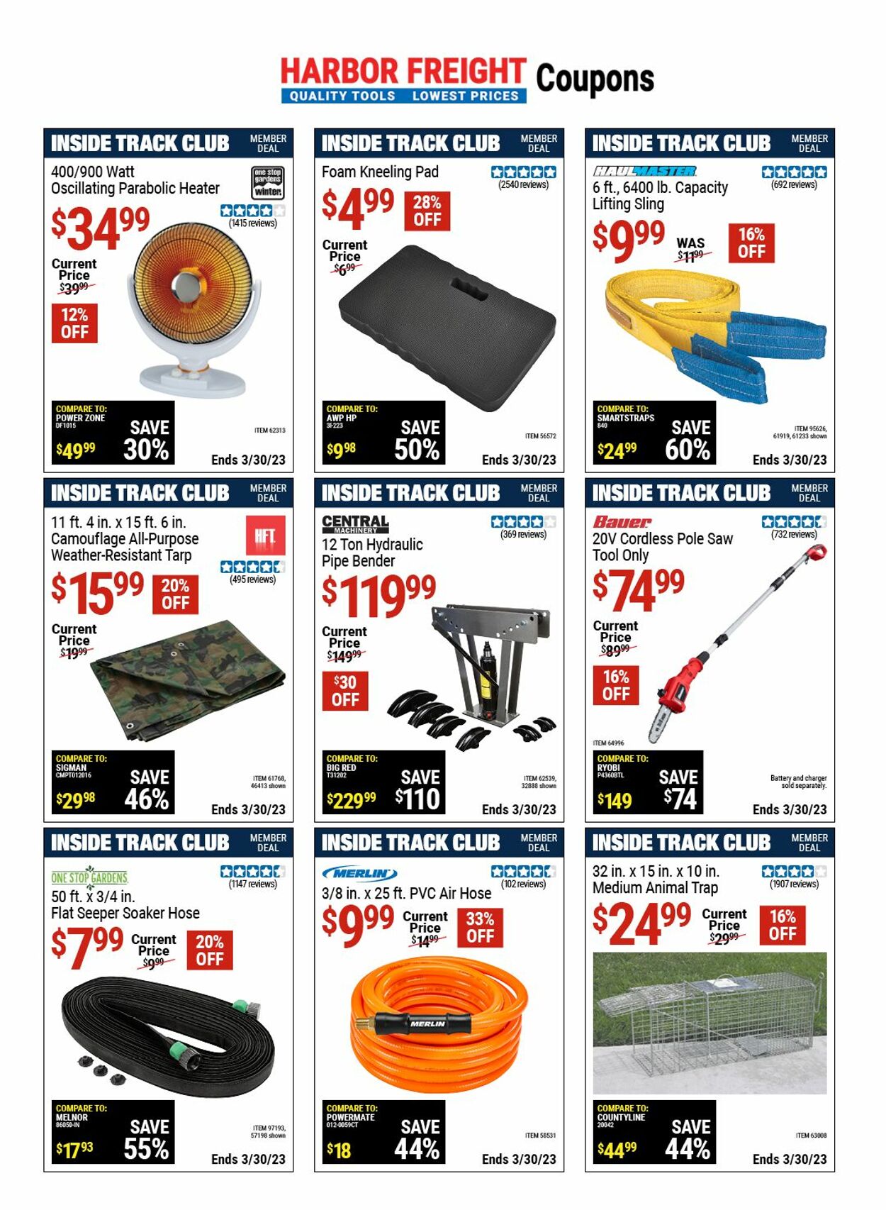 Harbor Freight Ad from 03/23/2023