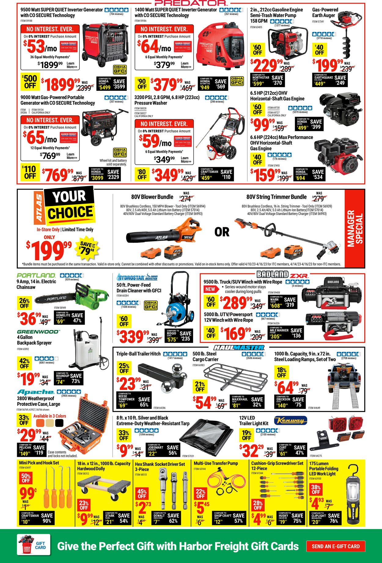 Harbor Freight Ad from 04/20/2023