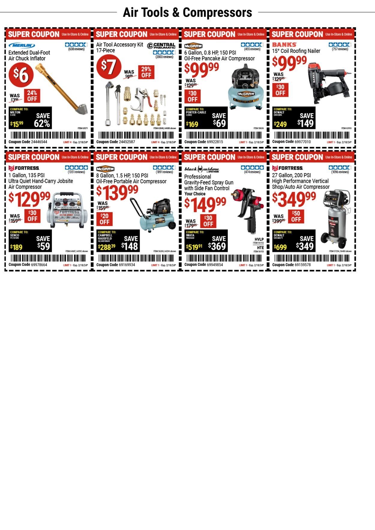 Harbor Freight Ad from 02/05/2024