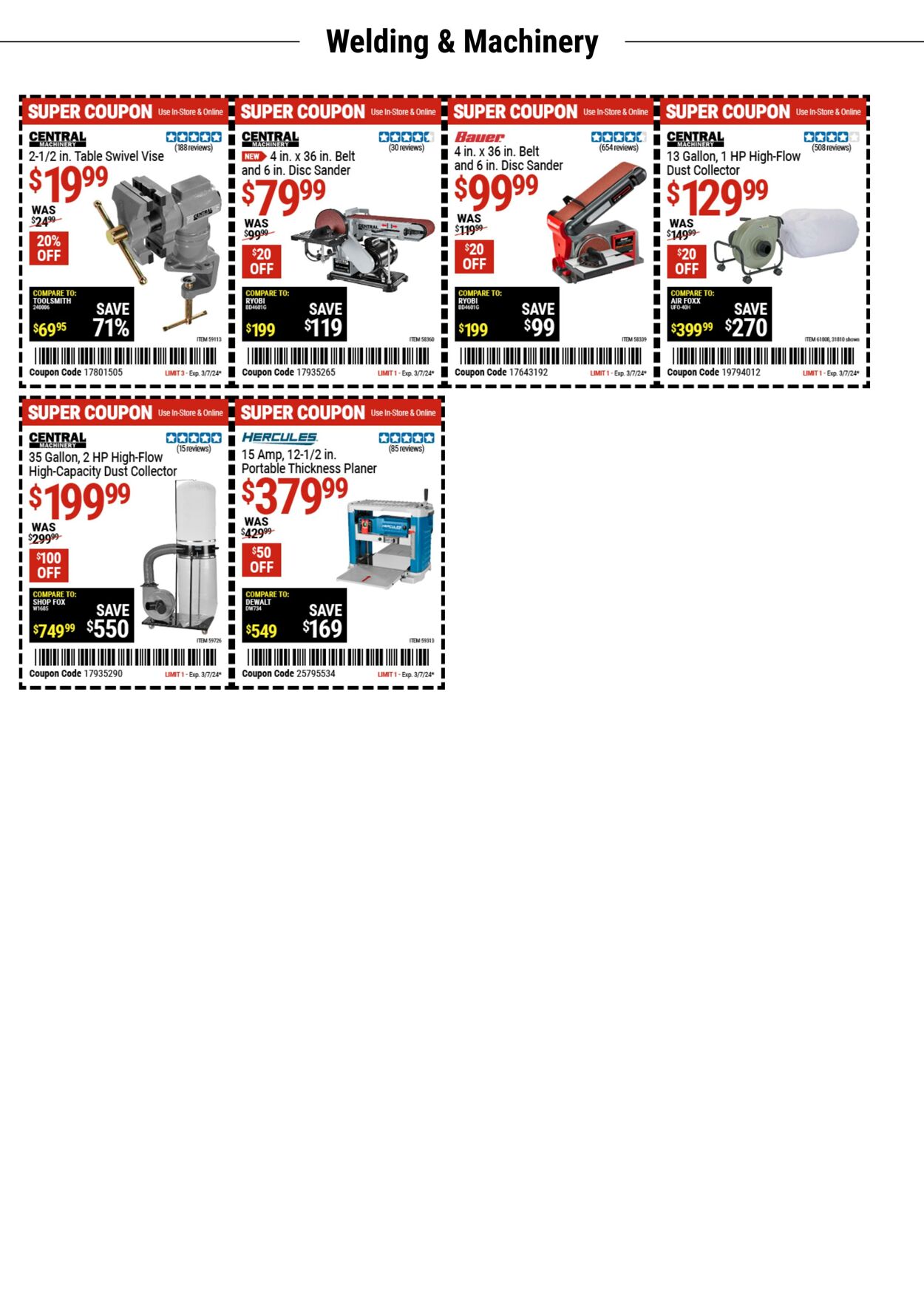 Harbor Freight Ad from 02/19/2024